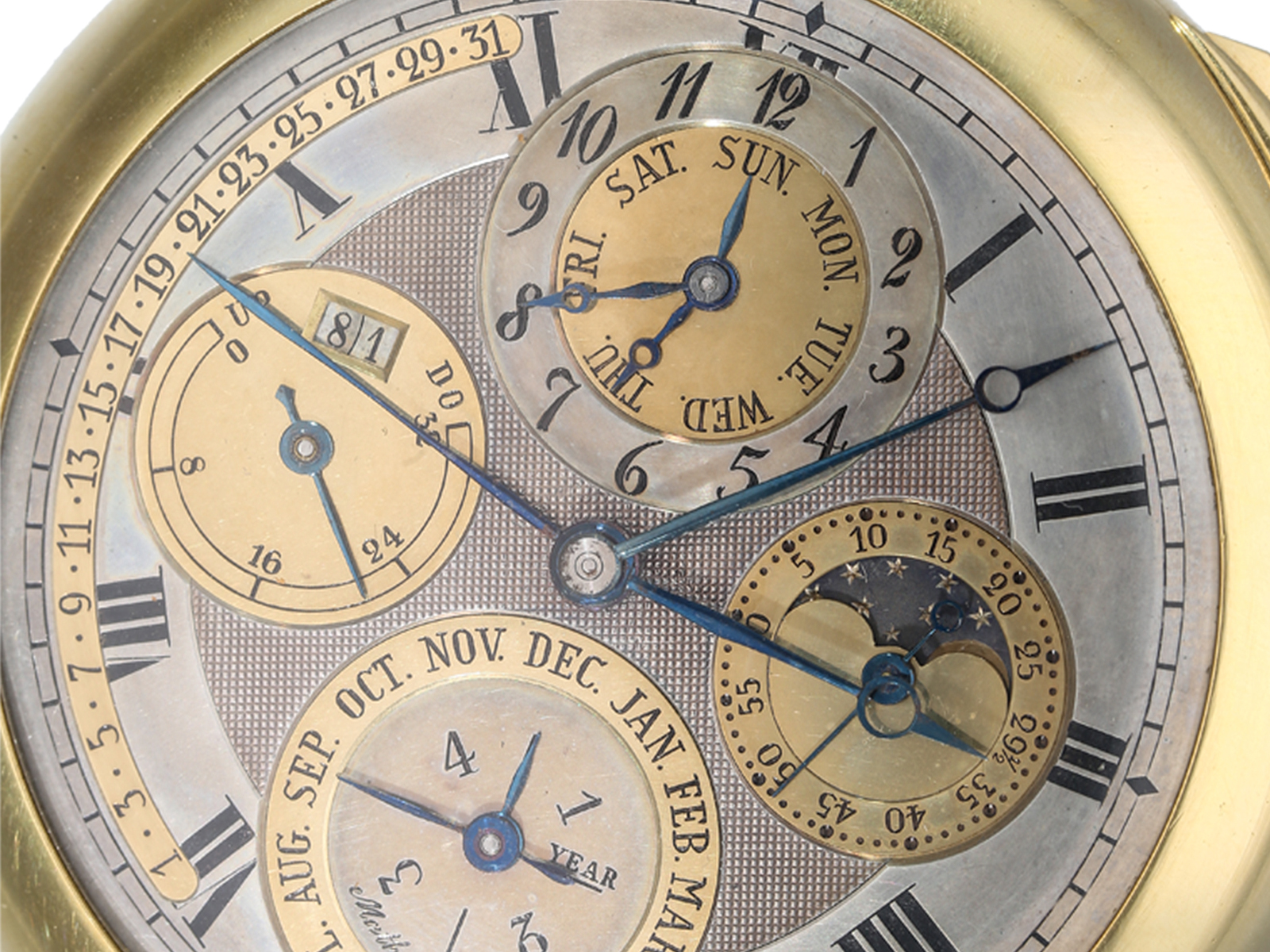 Important, unique Henri Mathey Peytieu, Chronometre Tourbillon, Observatory Chronometer 1re Classe, - Image 10 of 12
