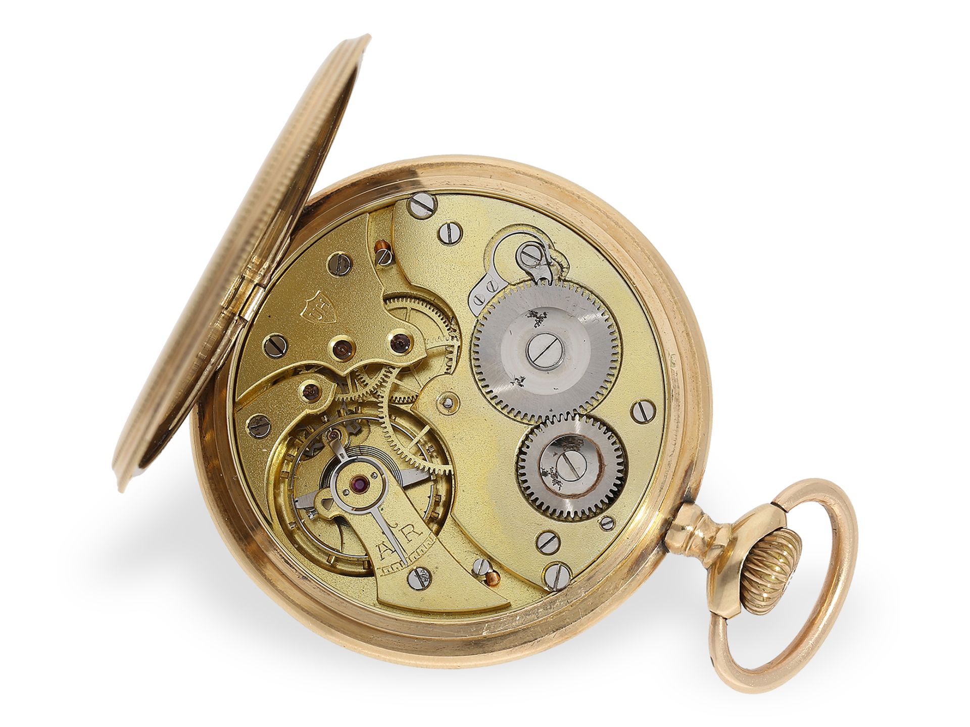 Goldene Taschenuhr um 1920, Union Horlogere - Bild 2 aus 5