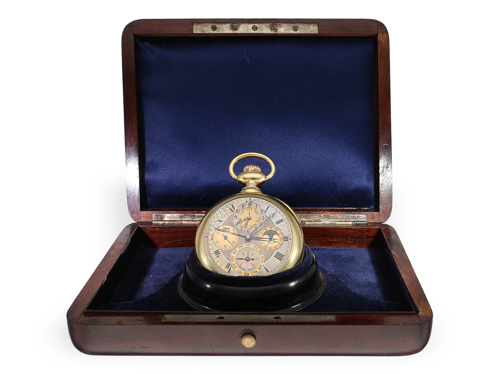 Important, unique Henri Mathey Peytieu, Chronometre Tourbillon, Observatory Chronometer 1re Classe, - Image 12 of 12