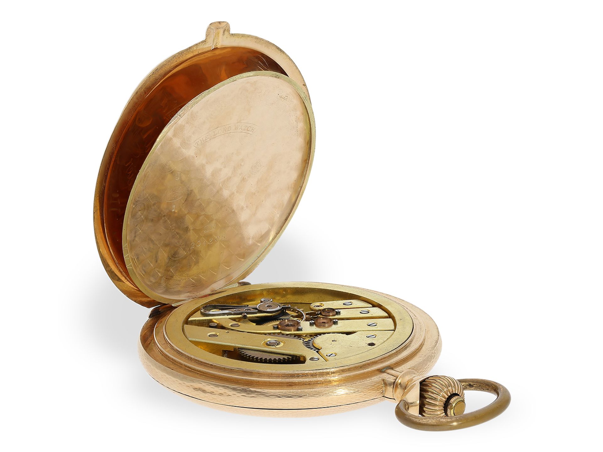 Außergewöhnlich große und schwere Präzisionstaschenuhr "The Lord Watch", Schweiz um 1890 - Bild 4 aus 7