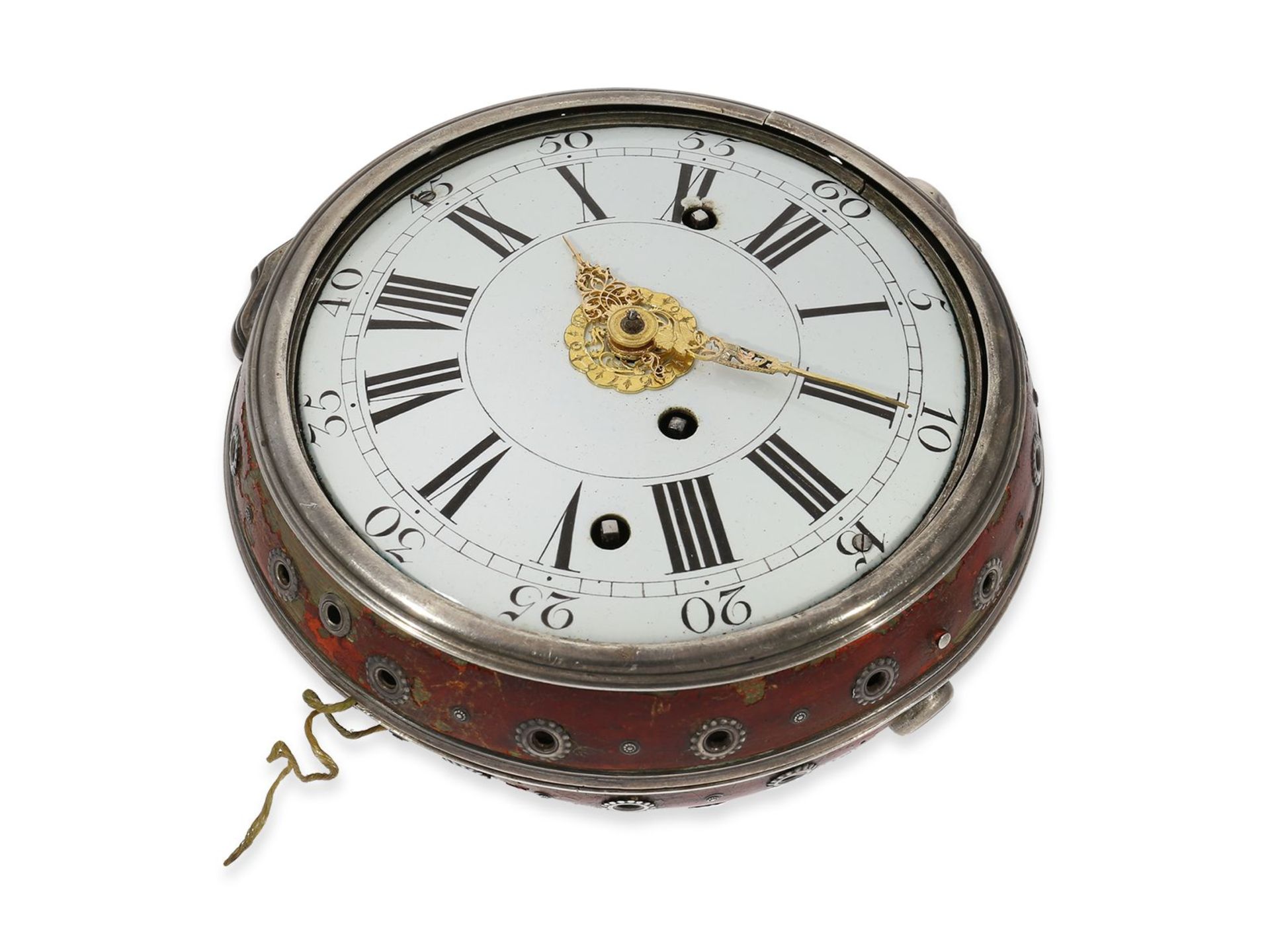 Kutschenuhr: frühe, hochkomplizierte Louis XV Kutschenuhr mit Selbstschlag, Wecker und Repetition, k - Bild 2 aus 7