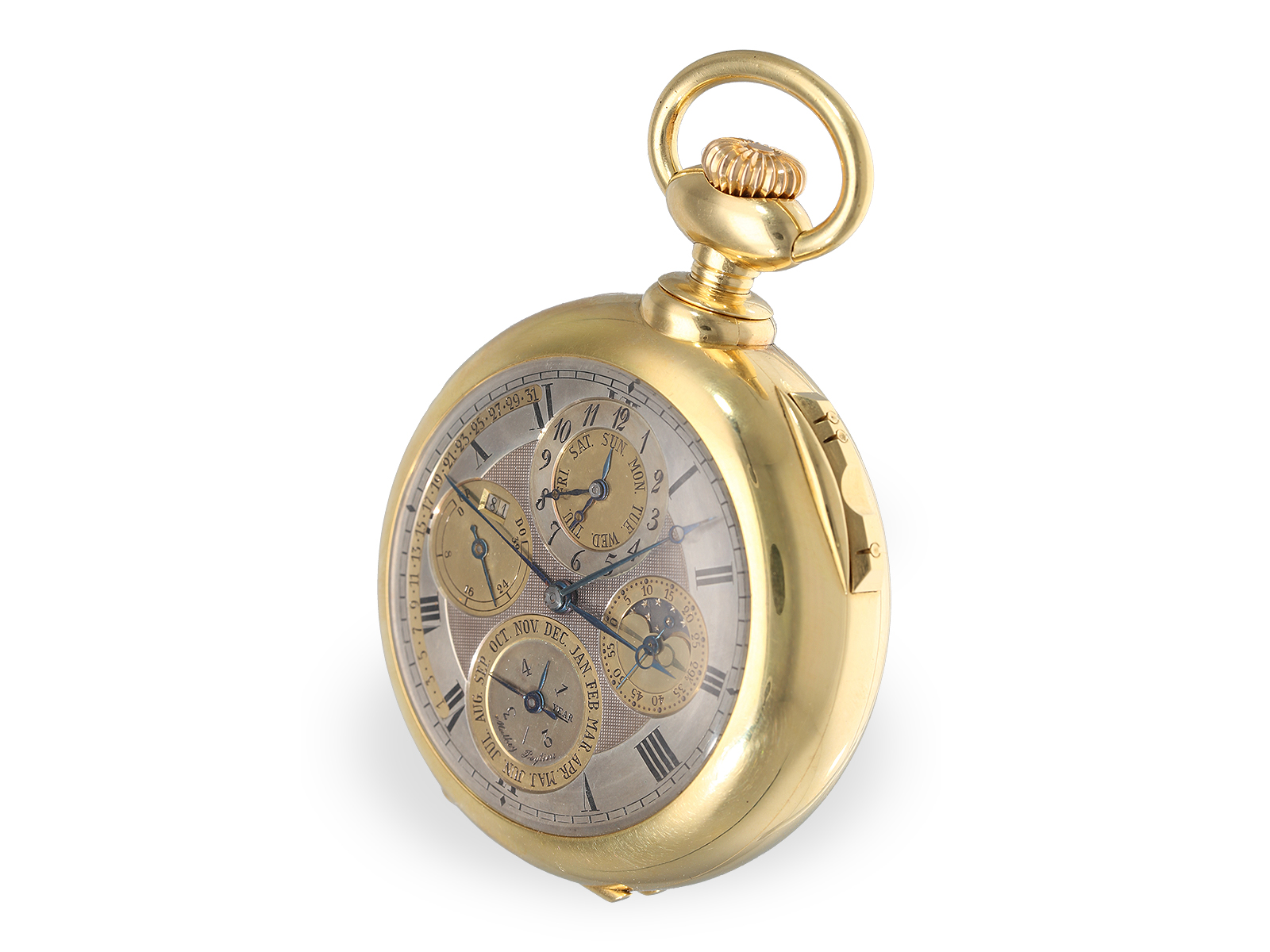 Important, unique Henri Mathey Peytieu, Chronometre Tourbillon, Observatory Chronometer 1re Classe, - Image 5 of 12
