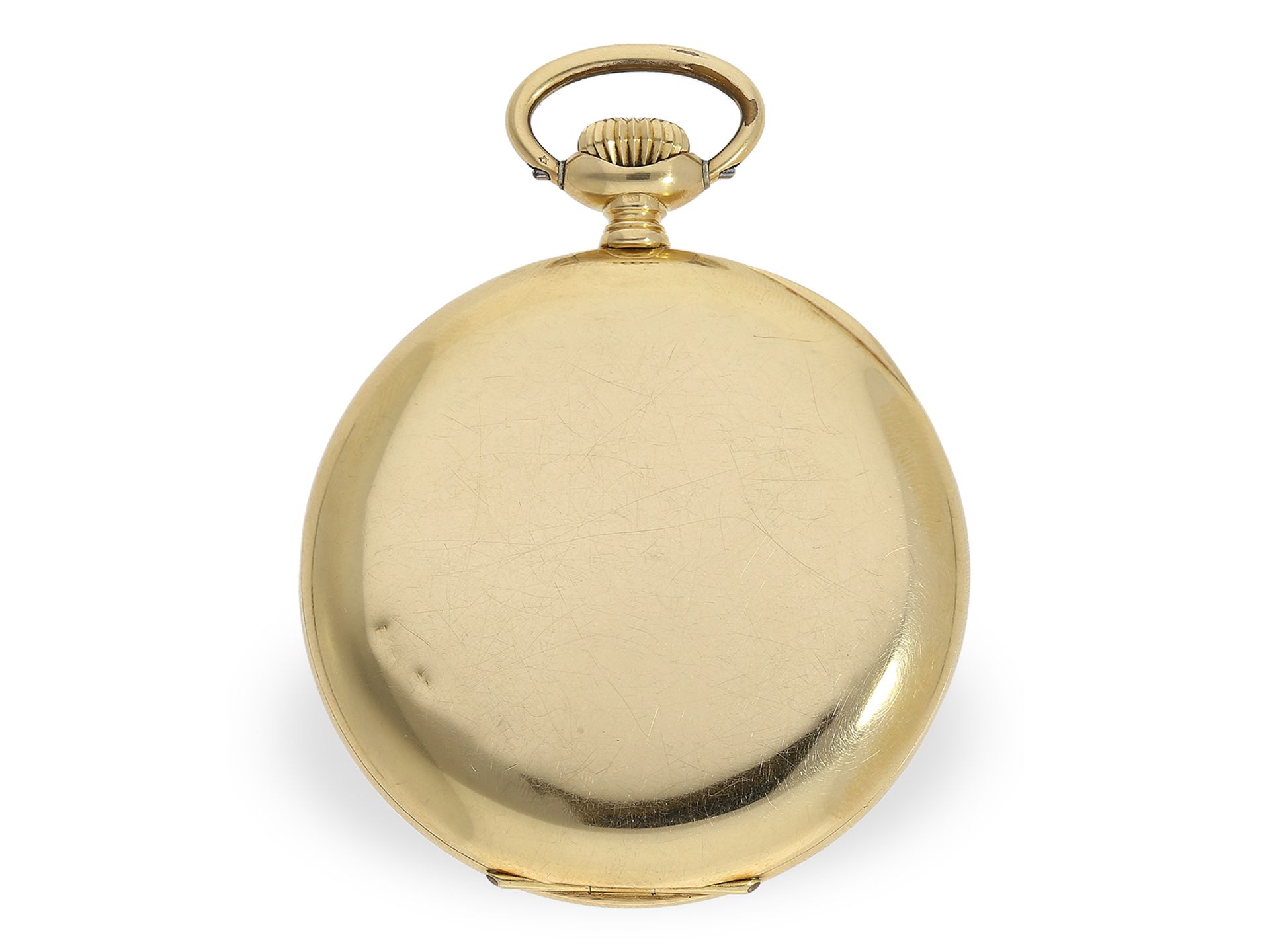 18K Präzisionstaschenuhr von Zenith, mit Originalbox, ca.1930 - Bild 7 aus 7