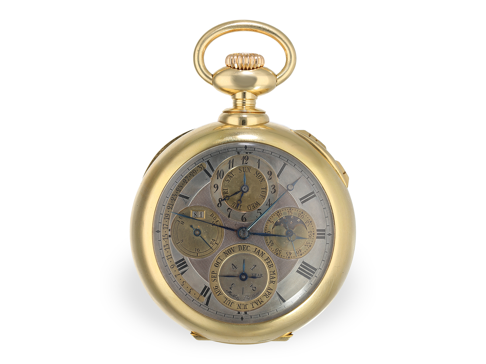 Important, unique Henri Mathey Peytieu, Chronometre Tourbillon, Observatory Chronometer 1re Classe, - Image 3 of 12