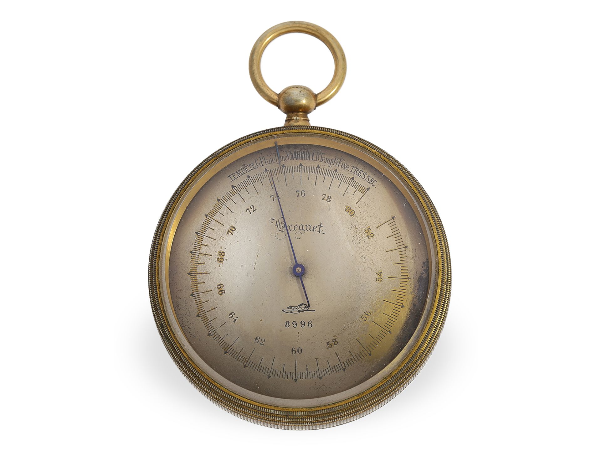 Rare pocket barometer with original box, Breguet No.8996, ca. 1850