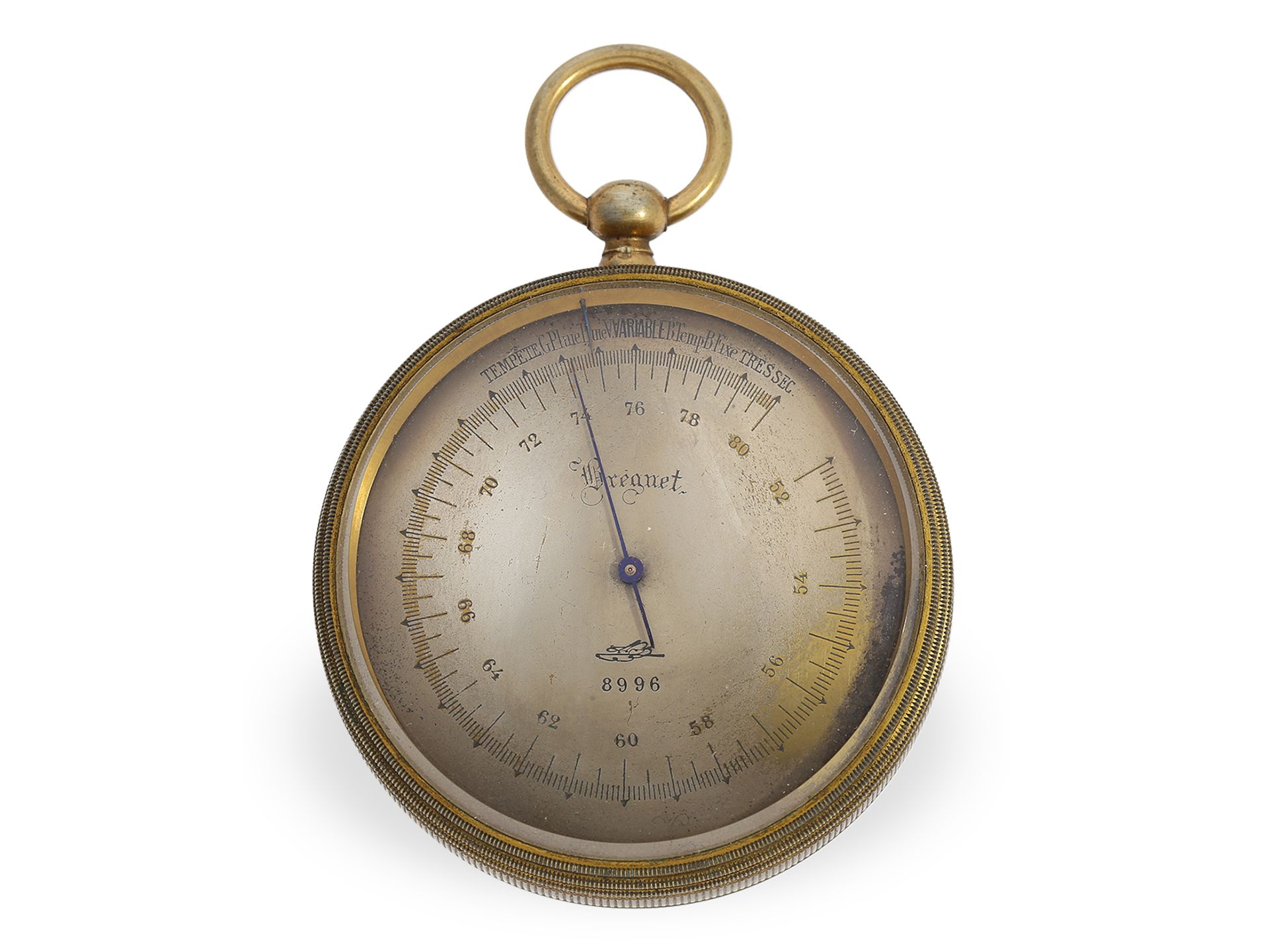 Rares Taschen-Barometer mit Originalbox, Breguet No.8996, ca.1850