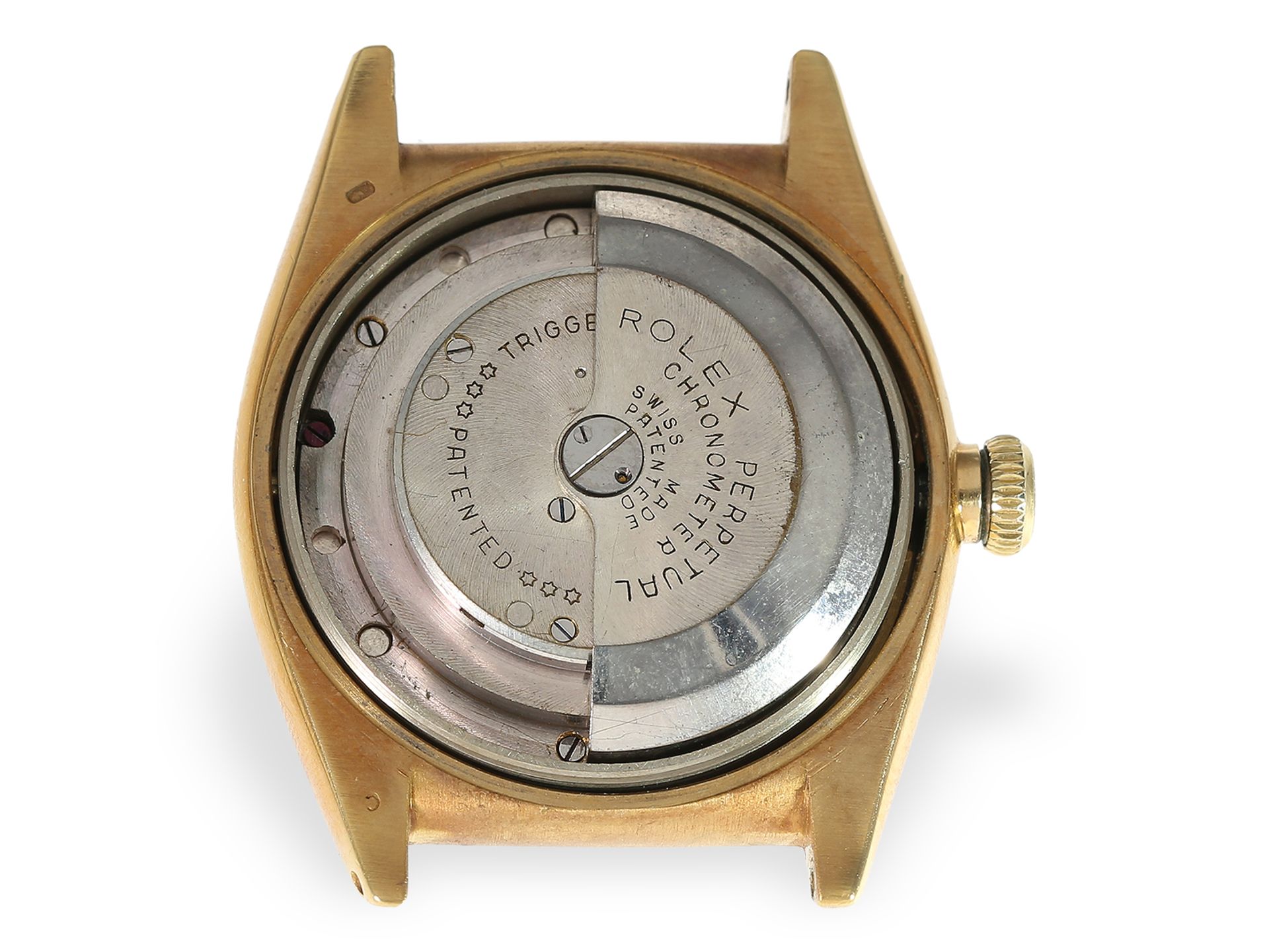 Sehr seltene, ganz frühe Rolex Bubble Back mit schwarzem Zifferblatt, Ref.3131, ca.1938 - Bild 2 aus 6