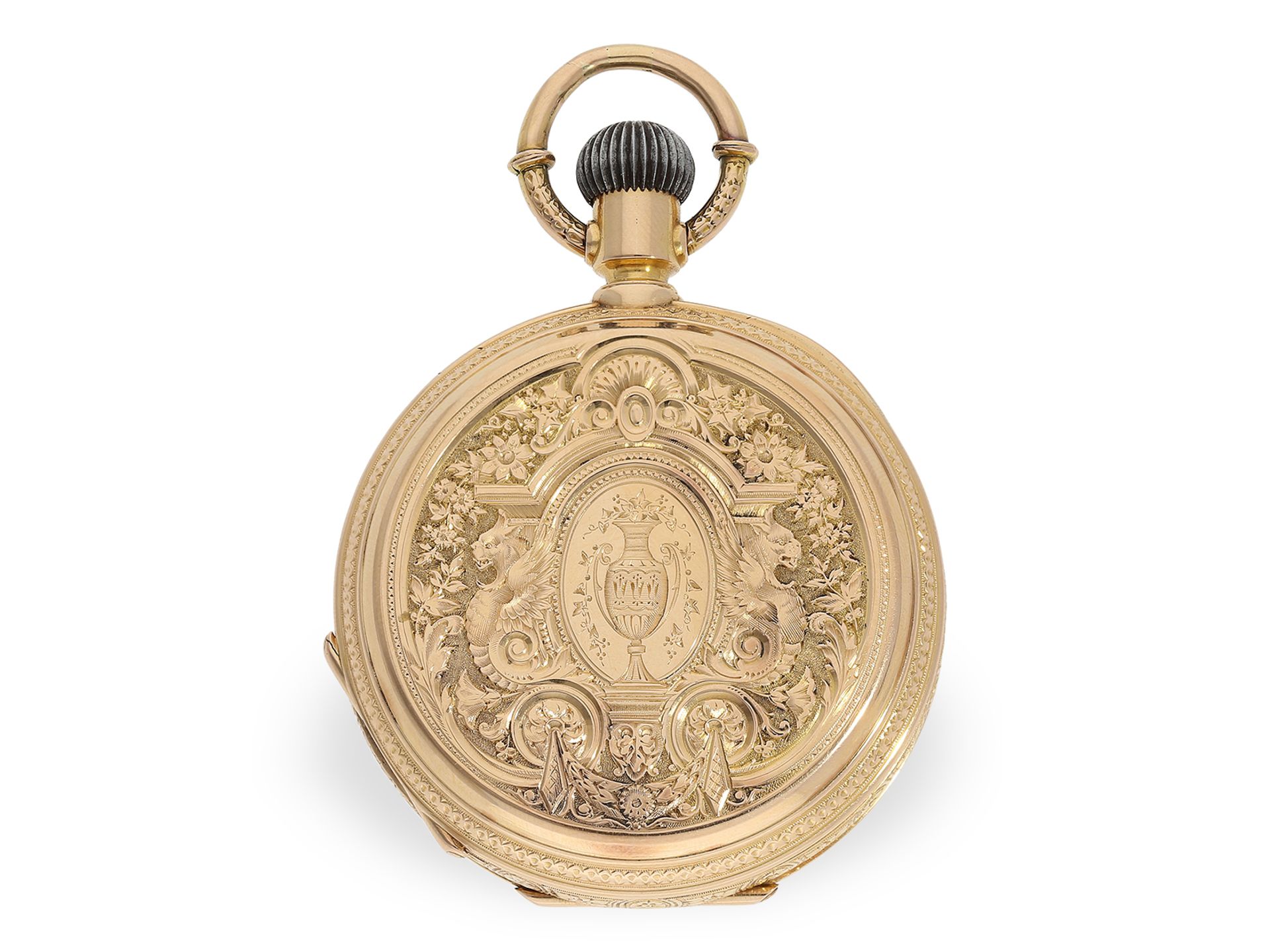 Renaissance-Prunksavonnette, Taschenuhr mit Chronometerhemmung, hochfeine Genfer Qualität, ca. 1880 - Bild 2 aus 8