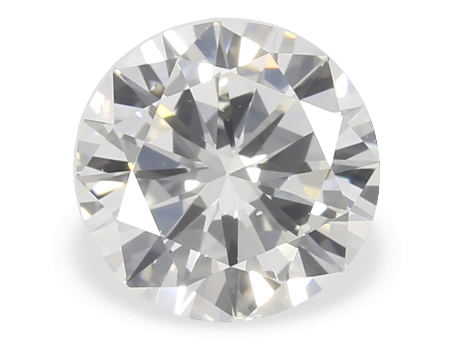 Feiner weißer Brillant, 0,54ct, W/VS