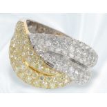 Ring: hochwertiger und sehr dekorativer Goldschmiedering mit feinen Brillanten, ca. 2,74ct, neuwerti