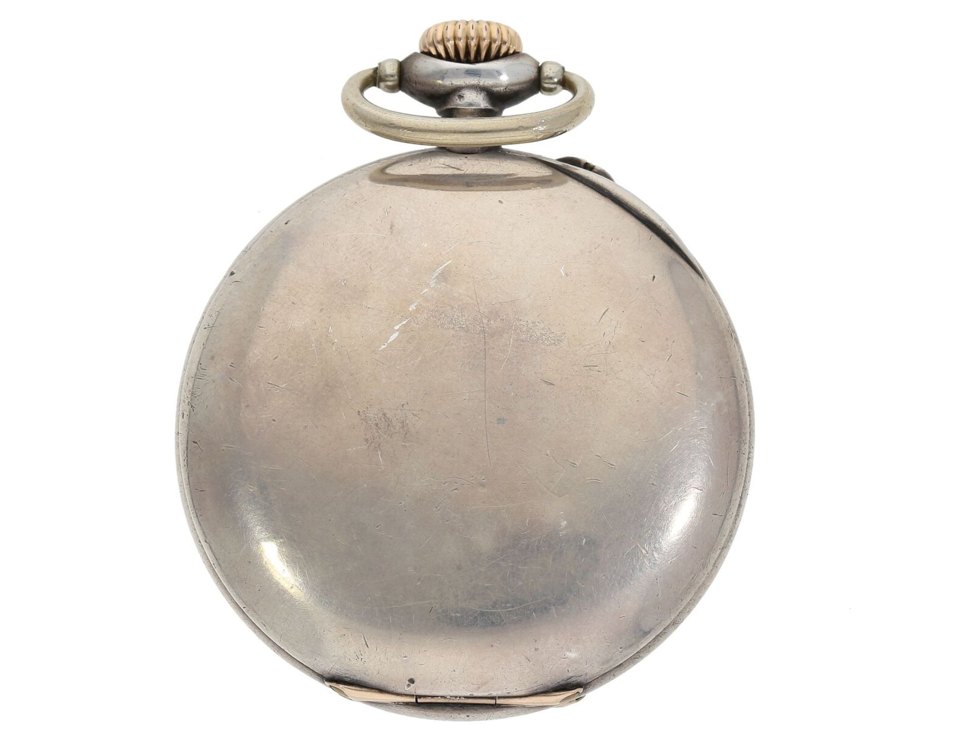 Feines silbernes Taschenchronometer, A. Hüning Genf, No. 26018, ca. 1910 - Bild 2 aus 4