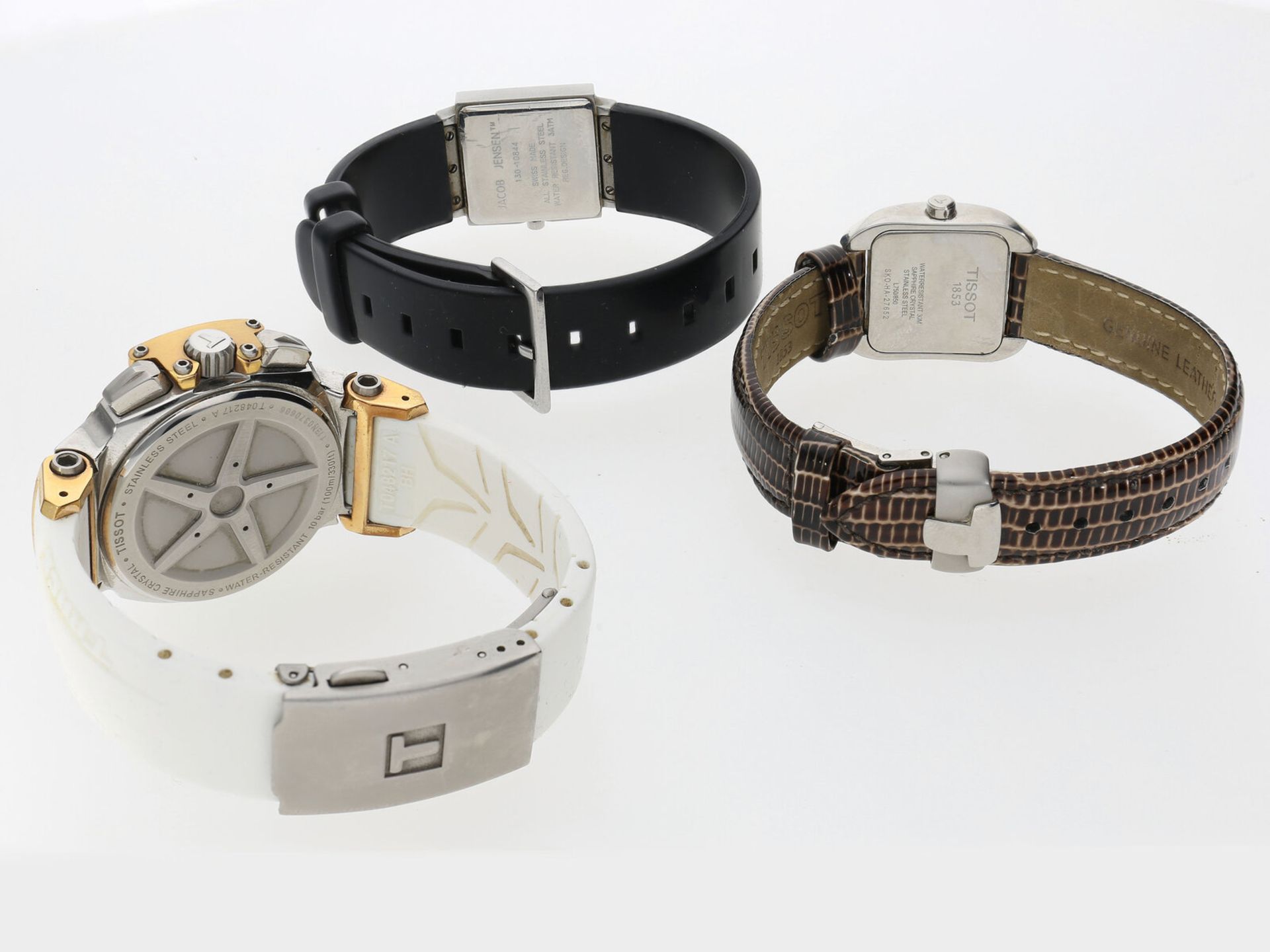 Armbanduhr: Konvolut aus 3 Armbanduhren, 2 x Tissot und eine DesigneruhrJacob Jensen - Bild 2 aus 2
