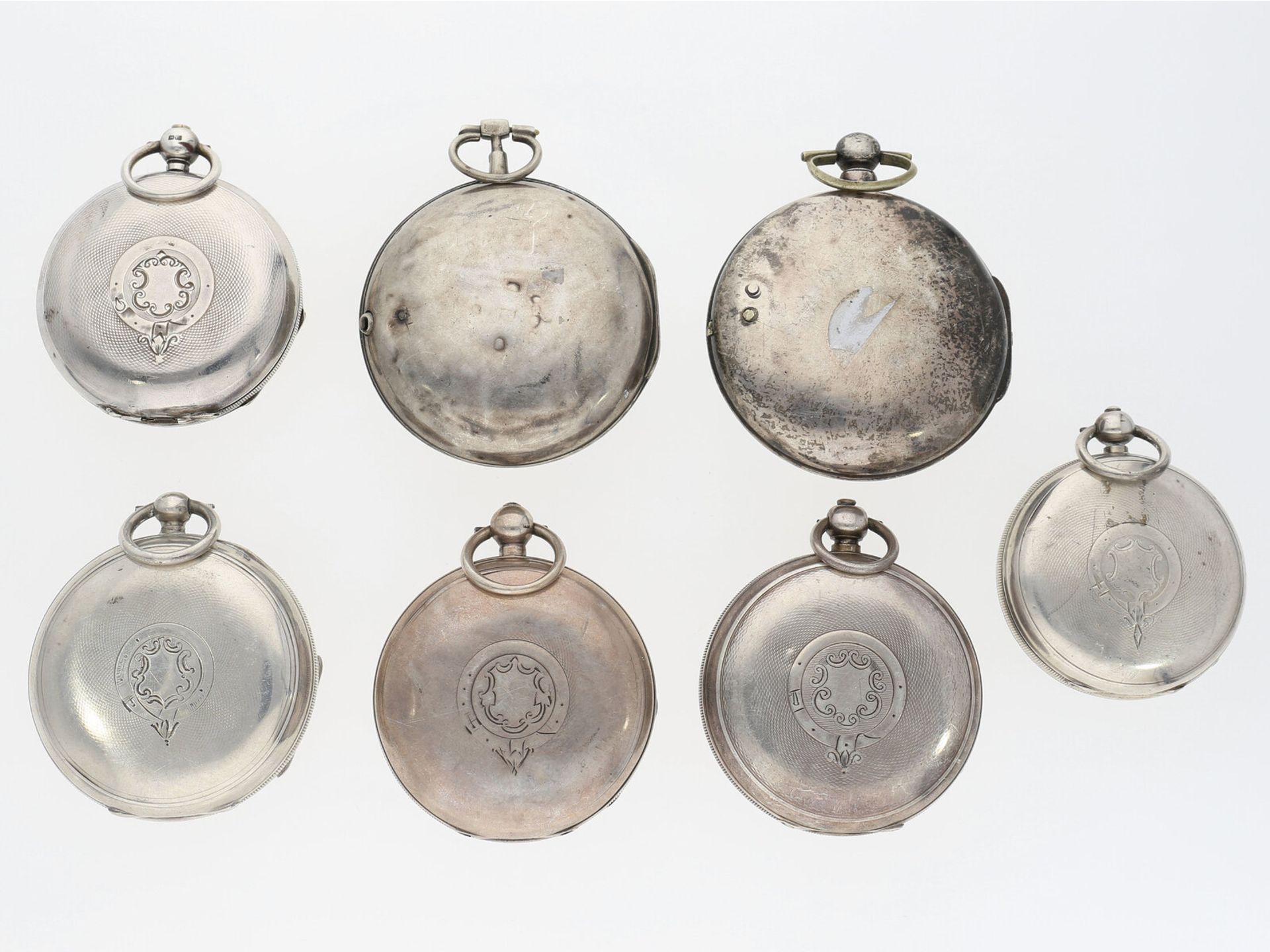 Taschenuhr: interessantes Konvolut Schlüsseluhren/Spindeluhren, ca.1800-1900 - Bild 2 aus 3