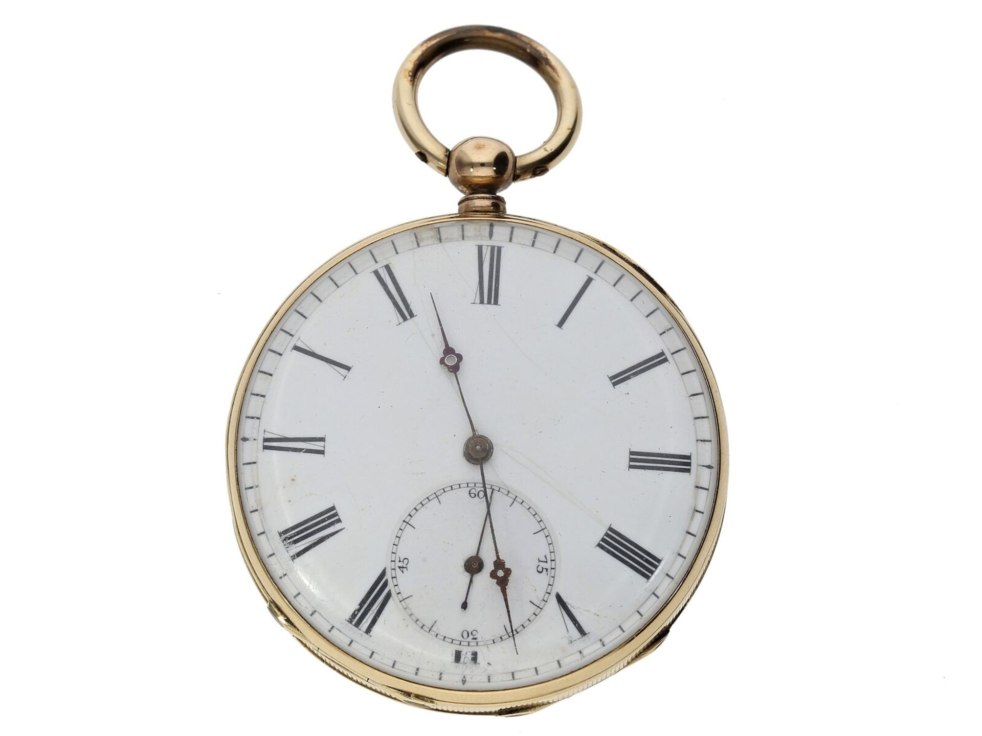 Taschenuhr: goldene Lepine, um 1850, Robert Roskell Liverpool