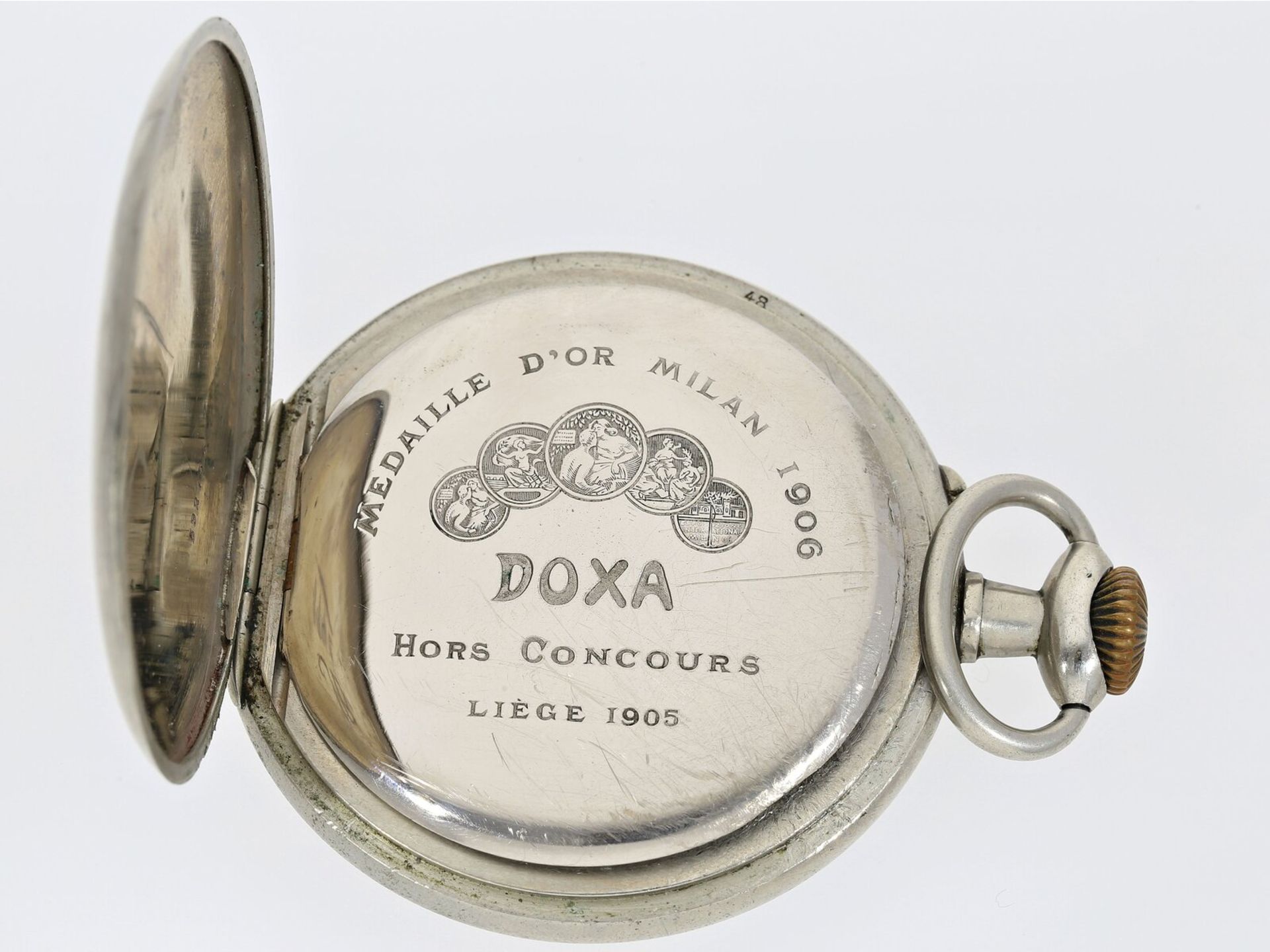 Übergroße Taschenuhr von Doxa, um 1910 - Bild 3 aus 4