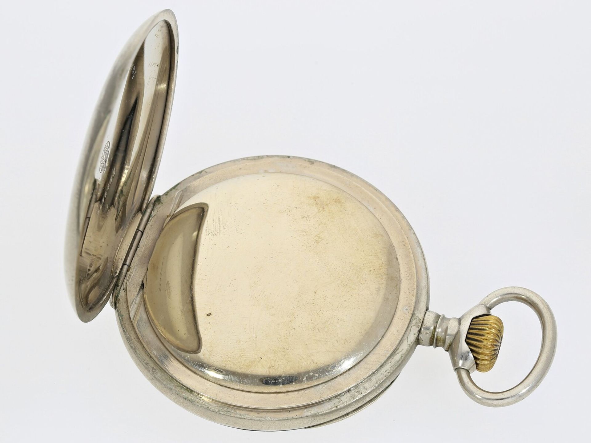 Übergroße Taschenuhr von Omega Typ "Railroad", vermutlich um 1913 - Bild 3 aus 4