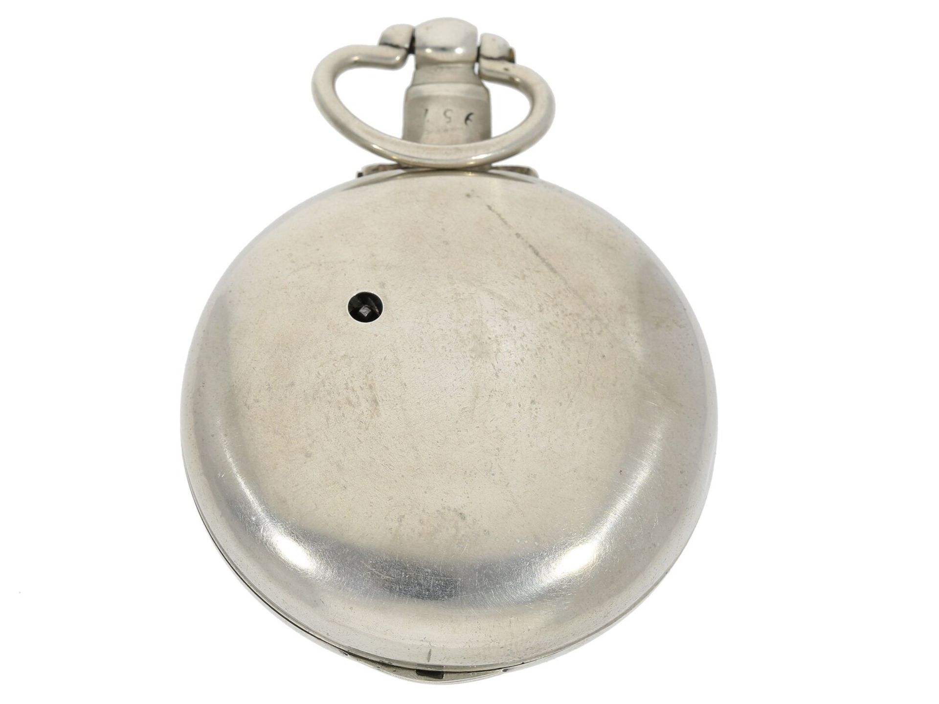 Taschenuhr: große englische Spindeluhr, signiert Thomas Whitt London, ca. 1820 - Bild 2 aus 5