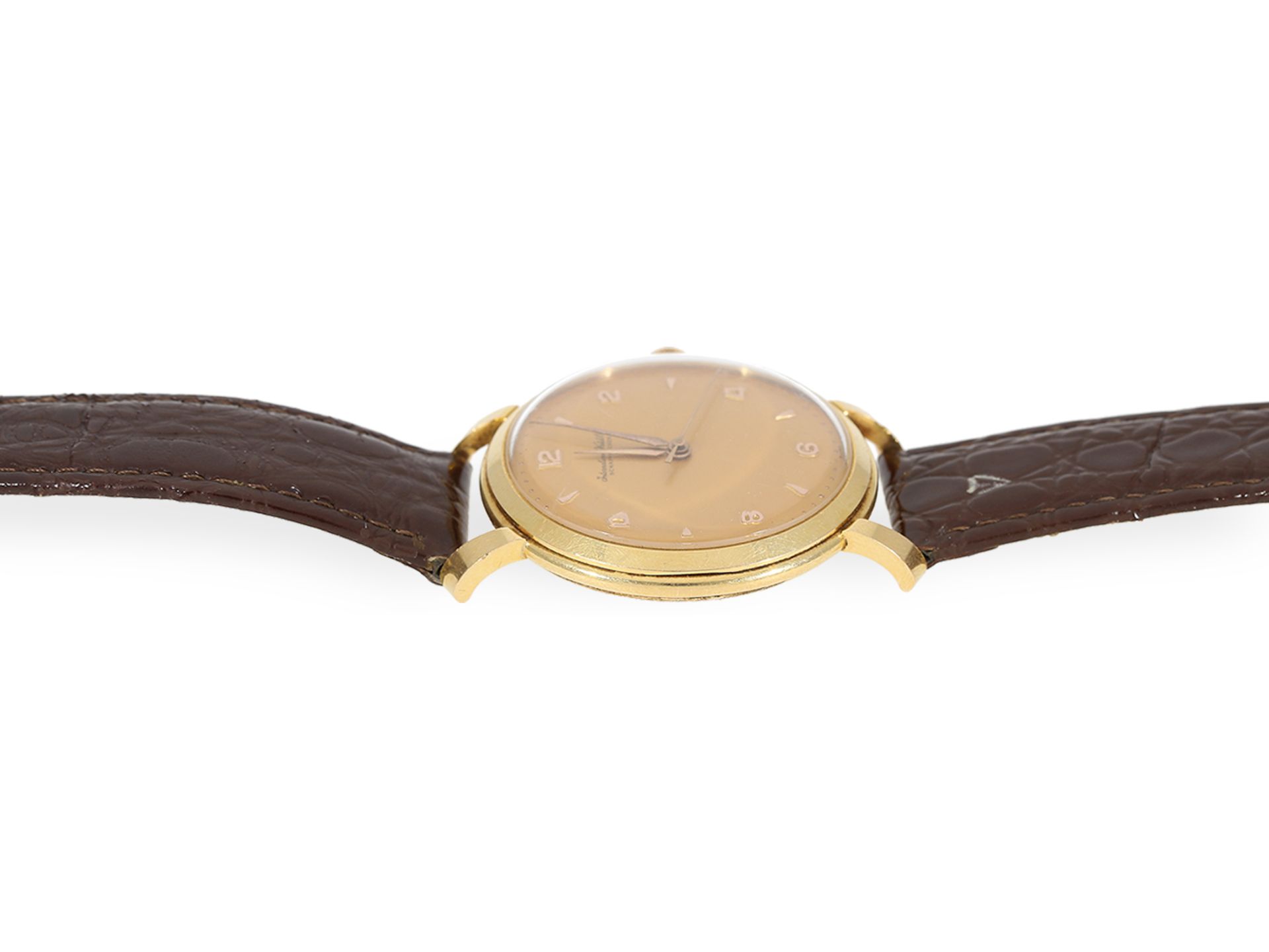 Armbanduhr: sehr schöne, große IWC mit Zentralsekunde und "Salmon-Dial", ca.1954 - Bild 5 aus 6