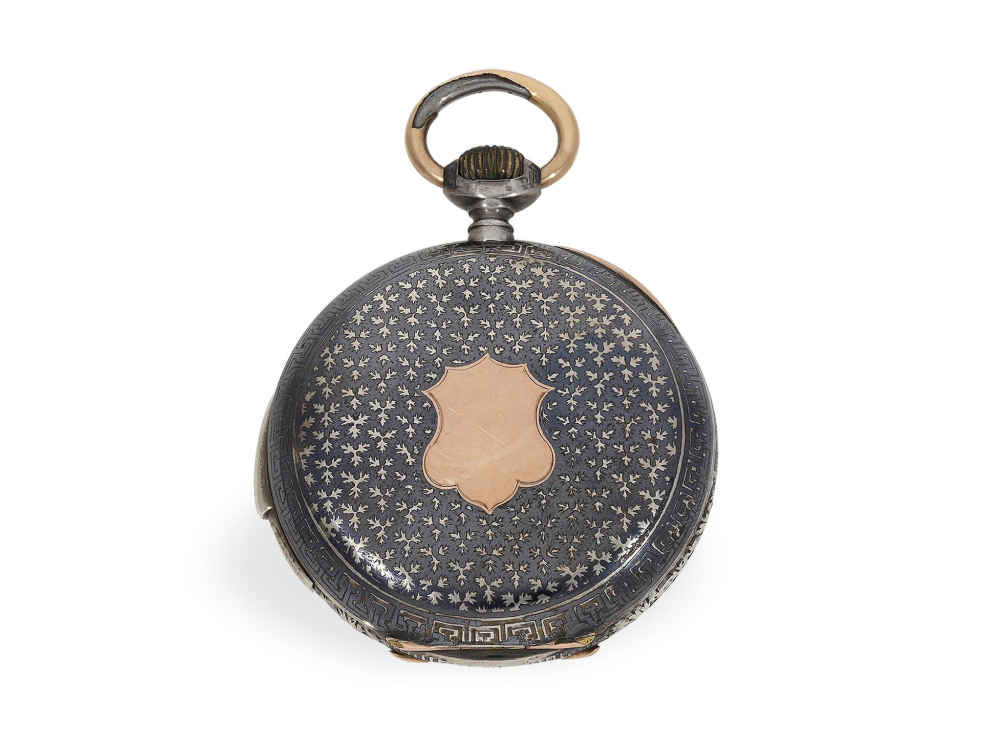 Hochwertige Taschenuhr mit Repetition, Kaliber Le Coultre, Georges Sauser La Chaux-de-Fonds, ca.1890 - Bild 6 aus 6