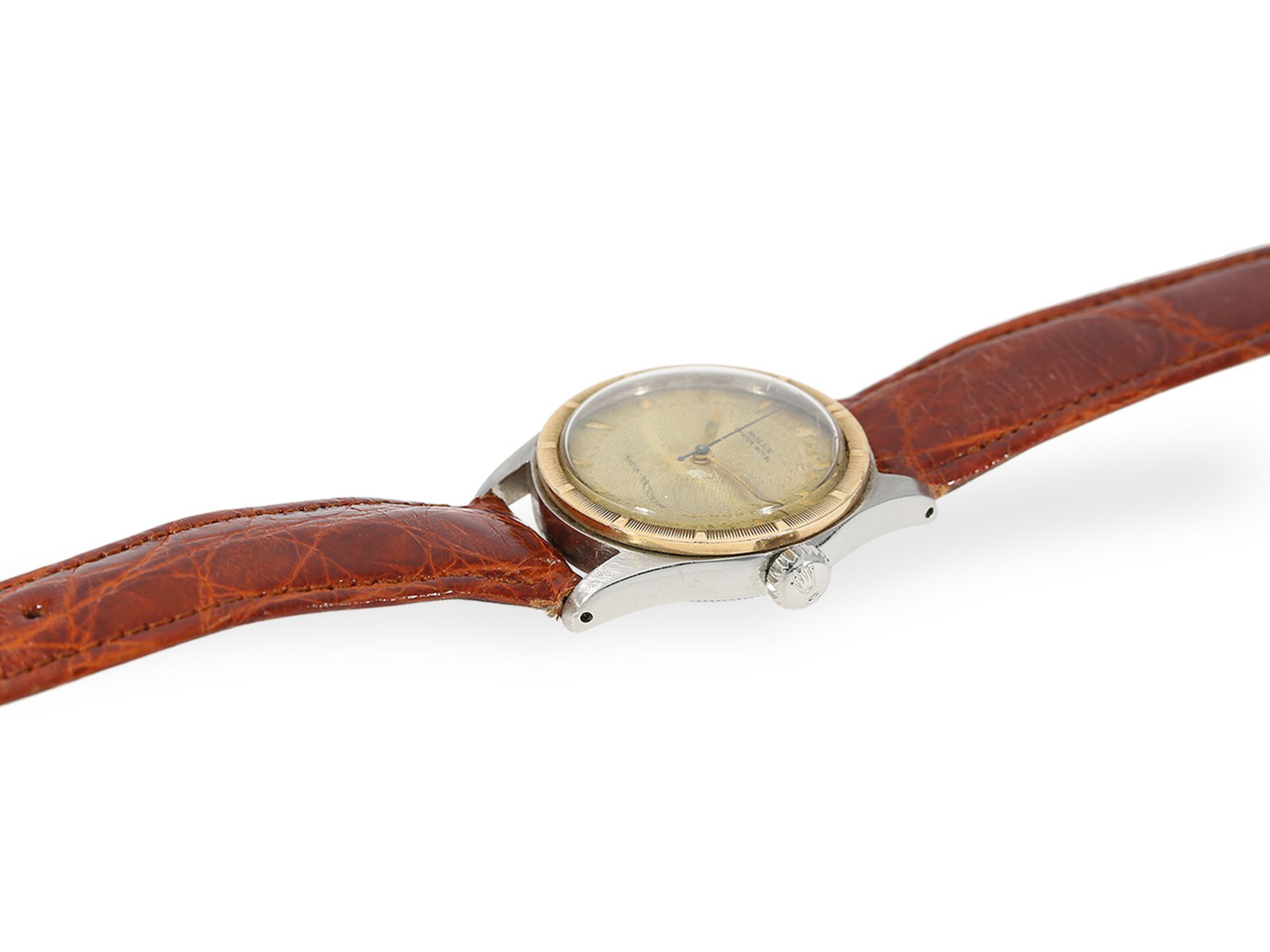 Armbanduhr: sehr seltene vintage Rolex Ref.6244 "Royal" mit Honeycomb-Dial, ca.1940 - Bild 6 aus 7