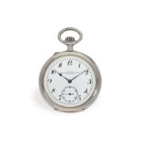 Taschenuhr: feine, große Glashütter Präzisionstaschenuhr, ca.1920