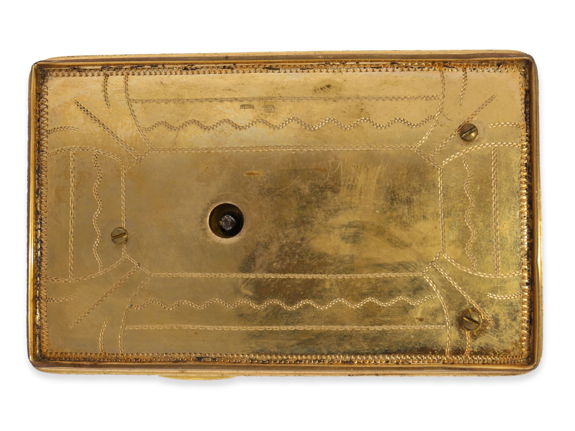 Singvogeldose: exquisite Emaillebox mit Singvogelautomat, Karl Griesbaum, 1. Hälfte 20.Jh - Bild 7 aus 7