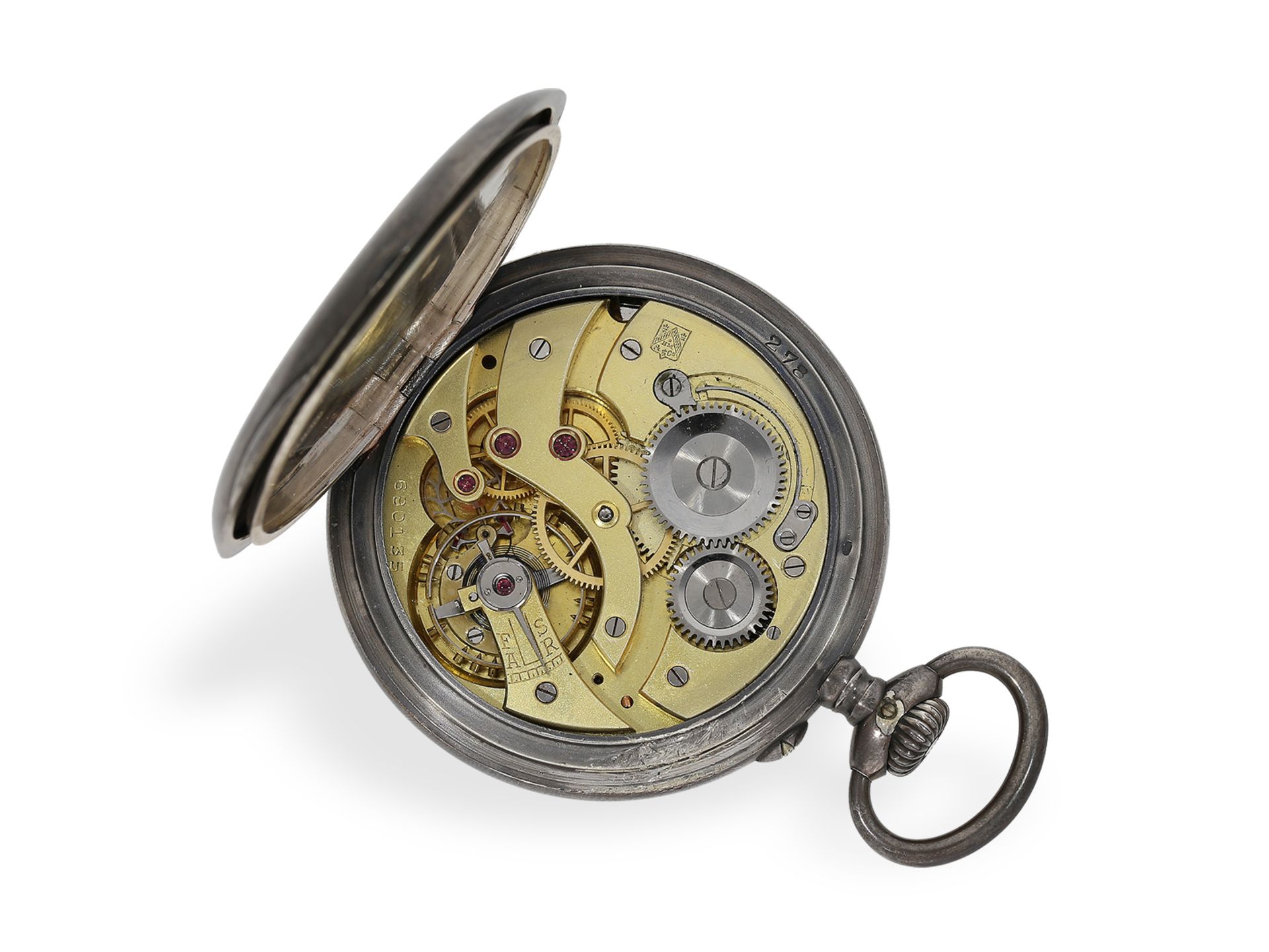 Militärische Taschenuhr, Ulysse Nardin "Corps of Engineers U.S.A" No.11491, ca.1918 - Bild 2 aus 6