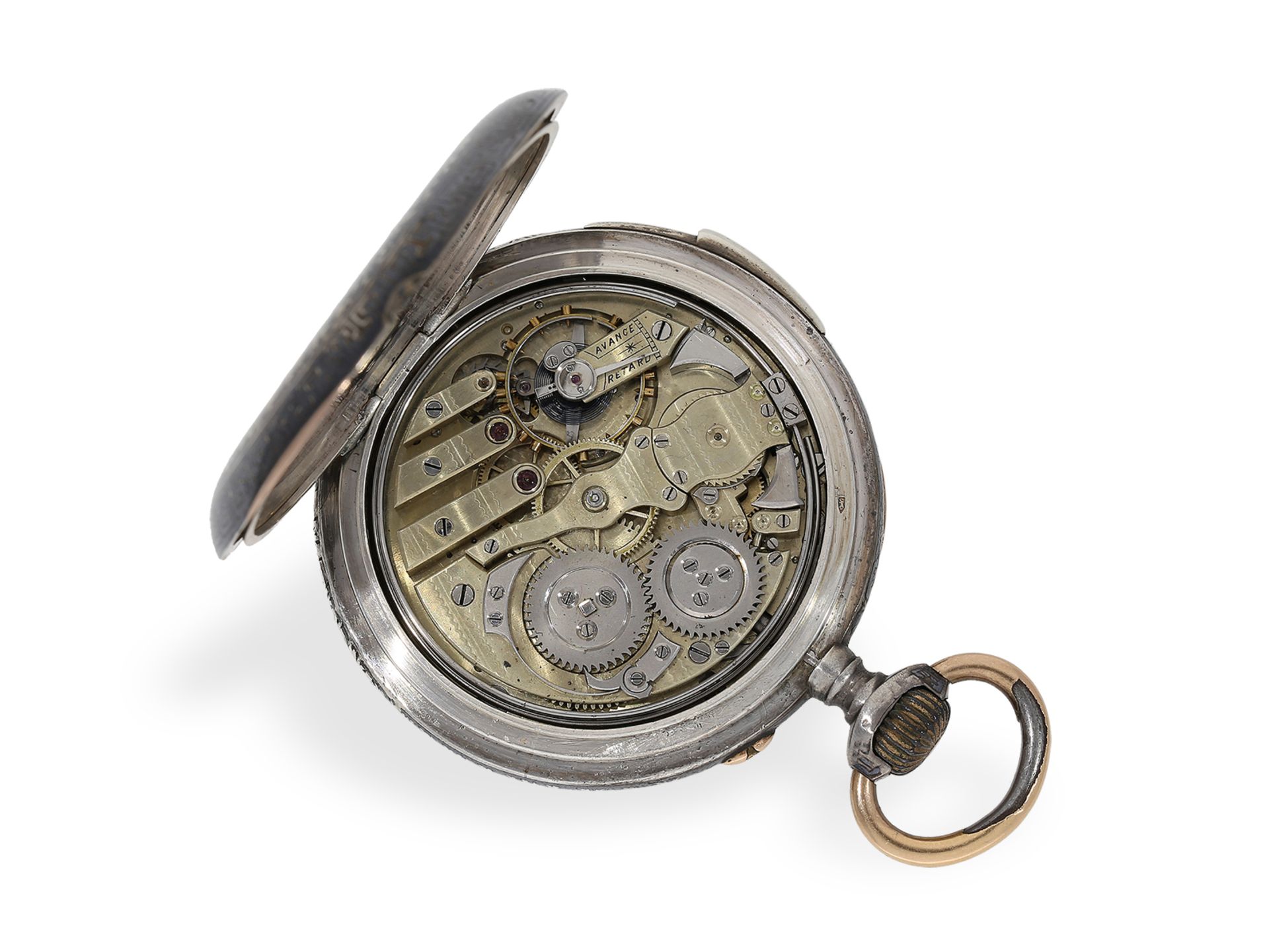 Hochwertige Taschenuhr mit Repetition, Kaliber Le Coultre, Georges Sauser La Chaux-de-Fonds, ca.1890 - Bild 2 aus 6