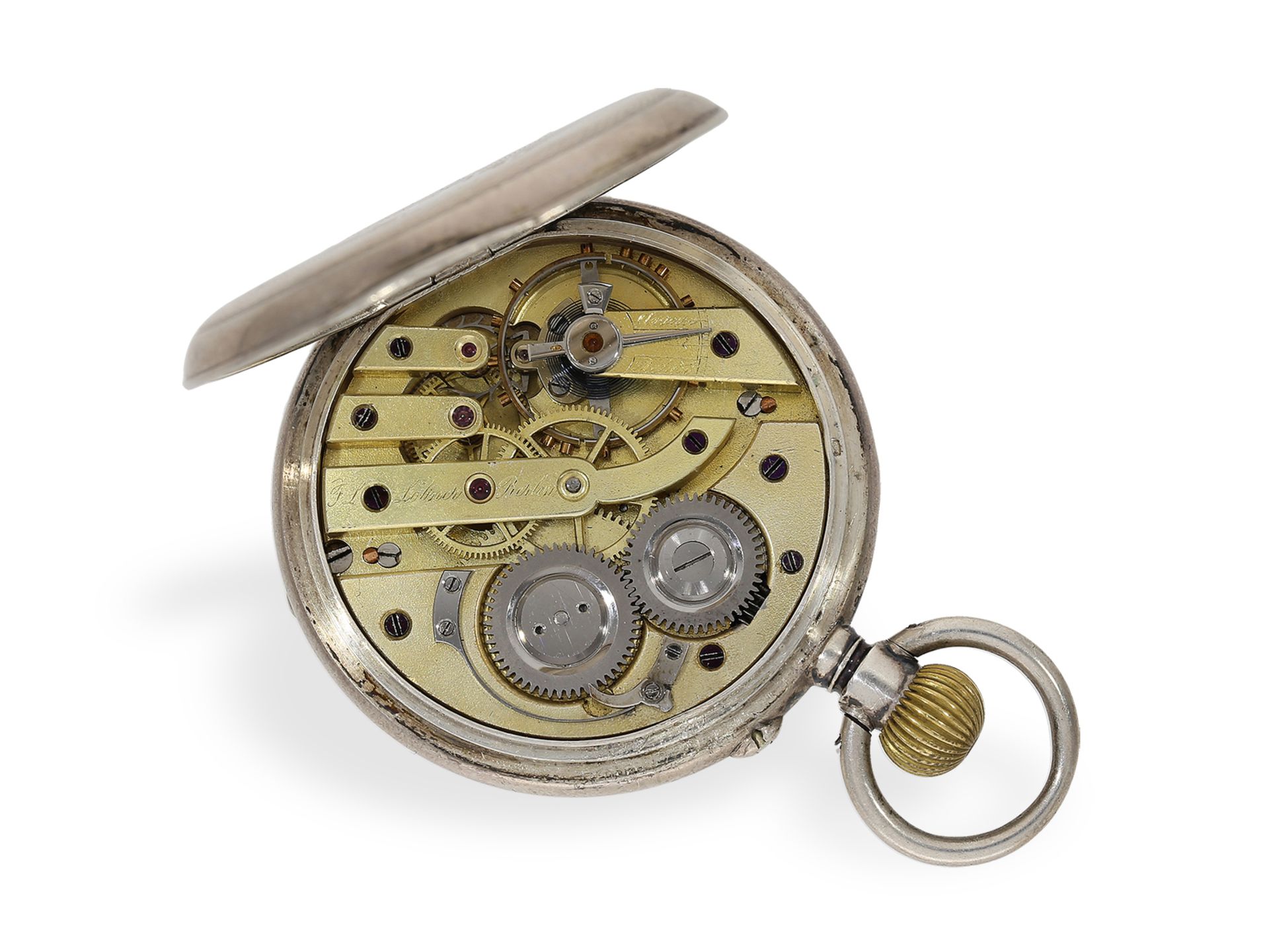 Taschenuhr: kaiserliche Präsentuhr, Kaiser Wilhelm/Löbner Berlin, ca.1900 - Bild 2 aus 6