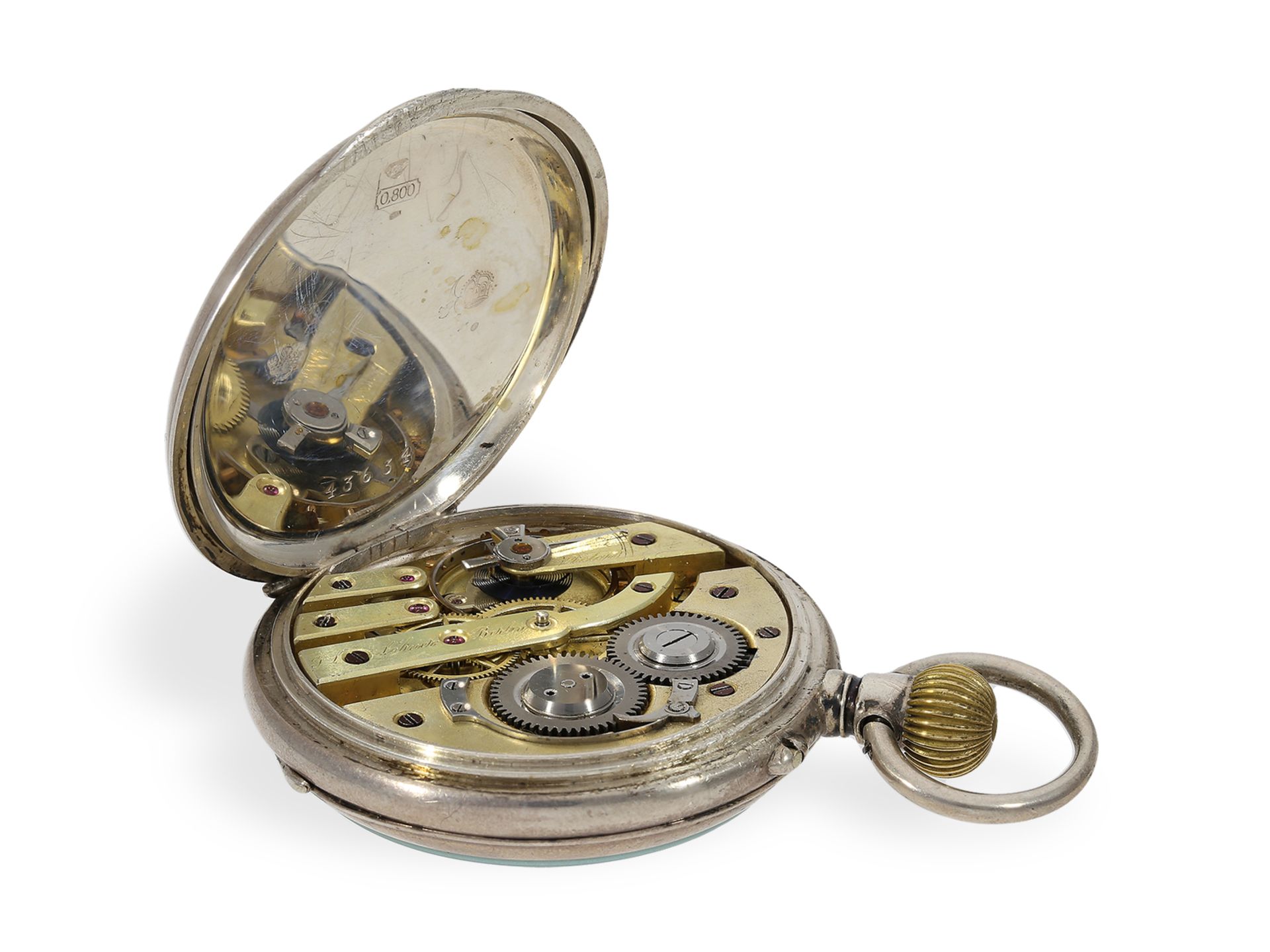 Taschenuhr: kaiserliche Präsentuhr, Kaiser Wilhelm/Löbner Berlin, ca.1900 - Bild 4 aus 6