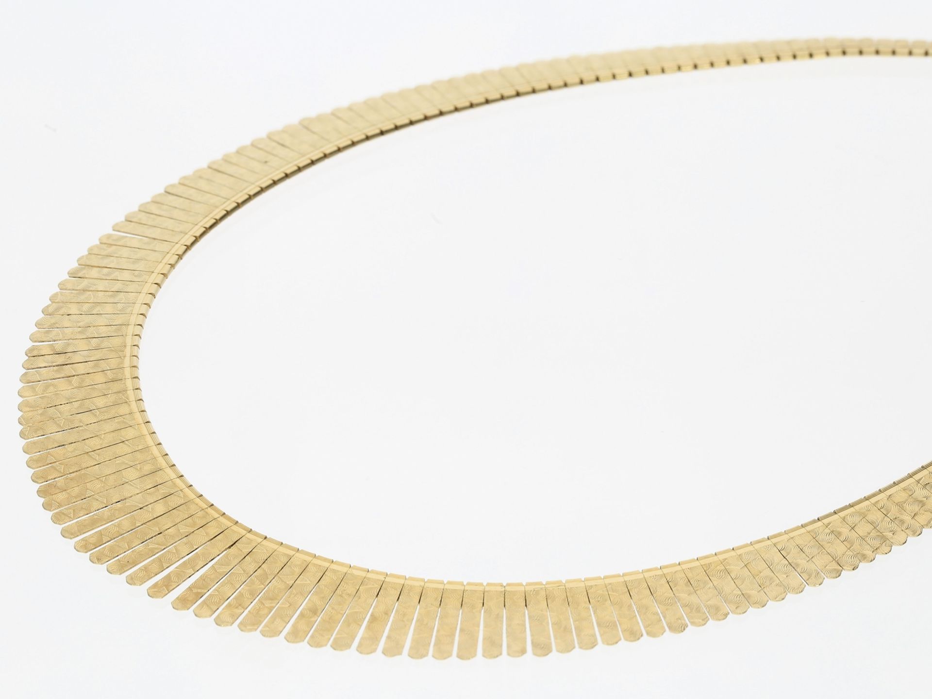 Kette/Collier: goldenes, sehr dekoratives und ungetragenes Goldschmiedecollier - Image 2 of 2