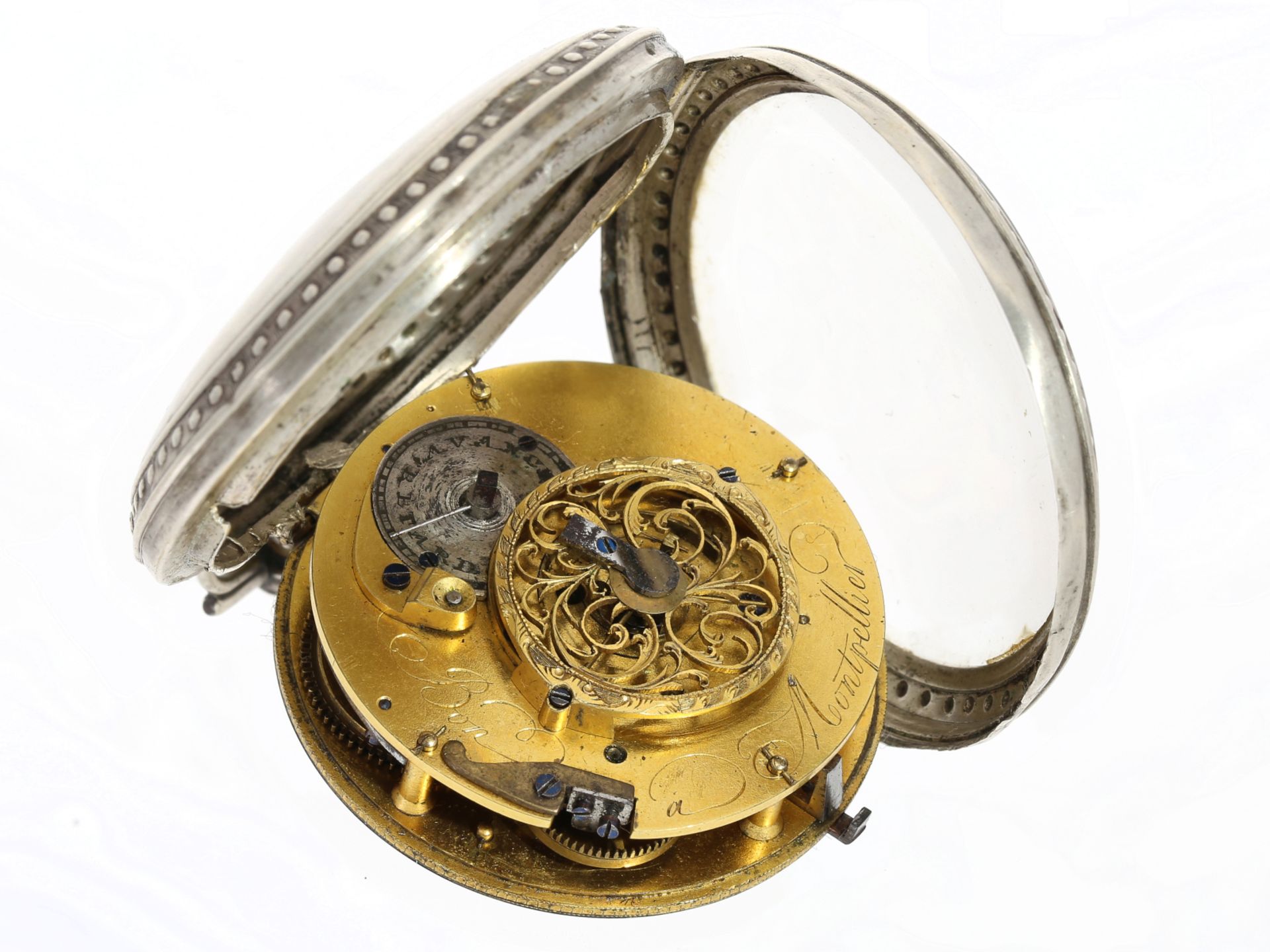 Taschenuhr: 2 schöne französische Spindeluhren, um 1800 - Image 3 of 3