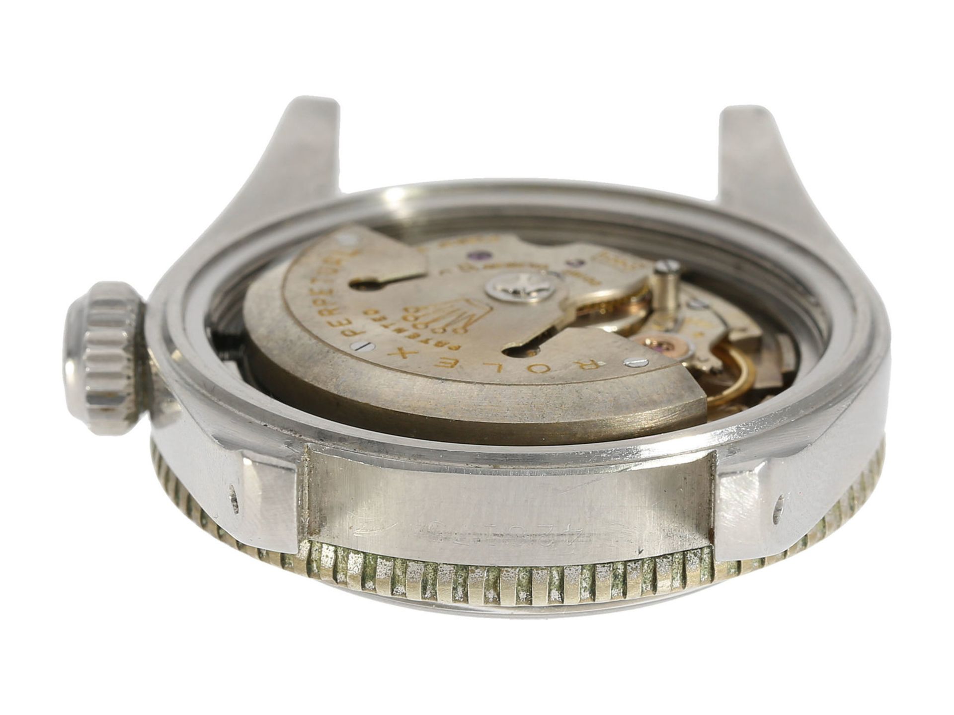 Armbanduhr: Rolex Rarität, extrem rare Submariner "James Bond Big Crown" Ref. 6538, ca. 1959 - Bild 9 aus 9