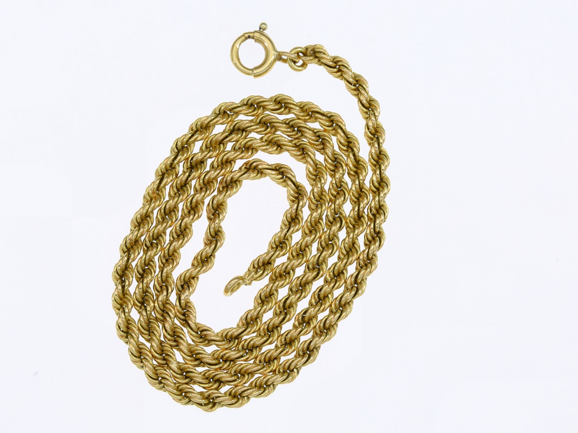 Kette/Collier: kurze goldene vintage Kordelkette