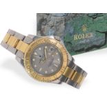 Armbanduhr: hochwertige Rolex Yacht-Master Ref. 168623 in Stahl/Gold, Box & Papiere von 2000