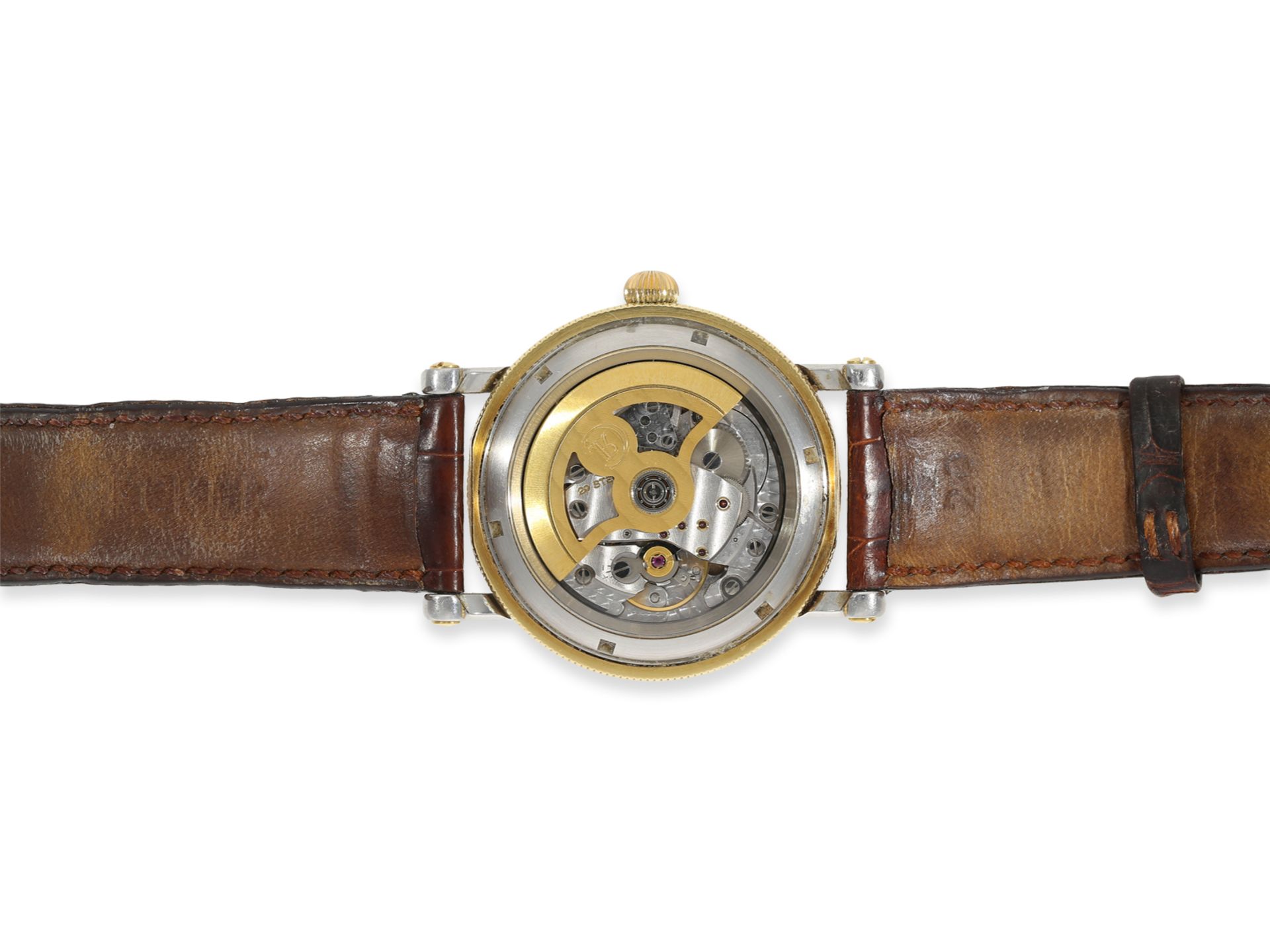 Armbanduhr: große Chronoswiss "Regulateur" Ref. CH1222, Stahl/18K Gold, ca. 2000 - Bild 4 aus 4