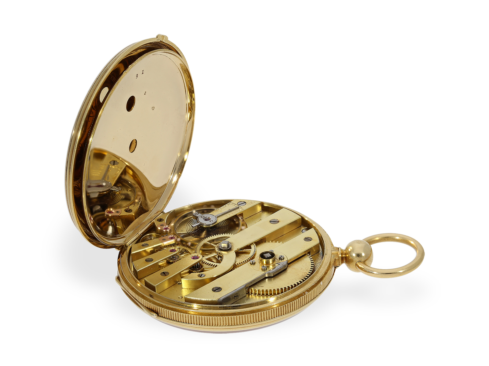 Taschenuhr: bedeutende Präsentuhr mit allerfeinster, signierter Emaillemalerei Jerome Bonaparte (178 - Bild 4 aus 6