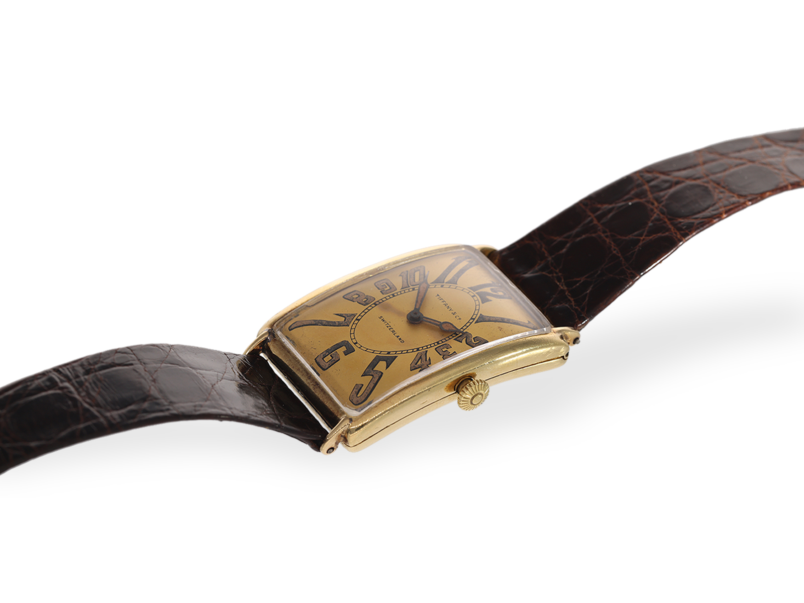 Armbanduhr: Patek Philippe Rarität, oversize Herrenuhr Typ "Gondolo", von 1911 mit Stammbuchauszug - Bild 2 aus 7