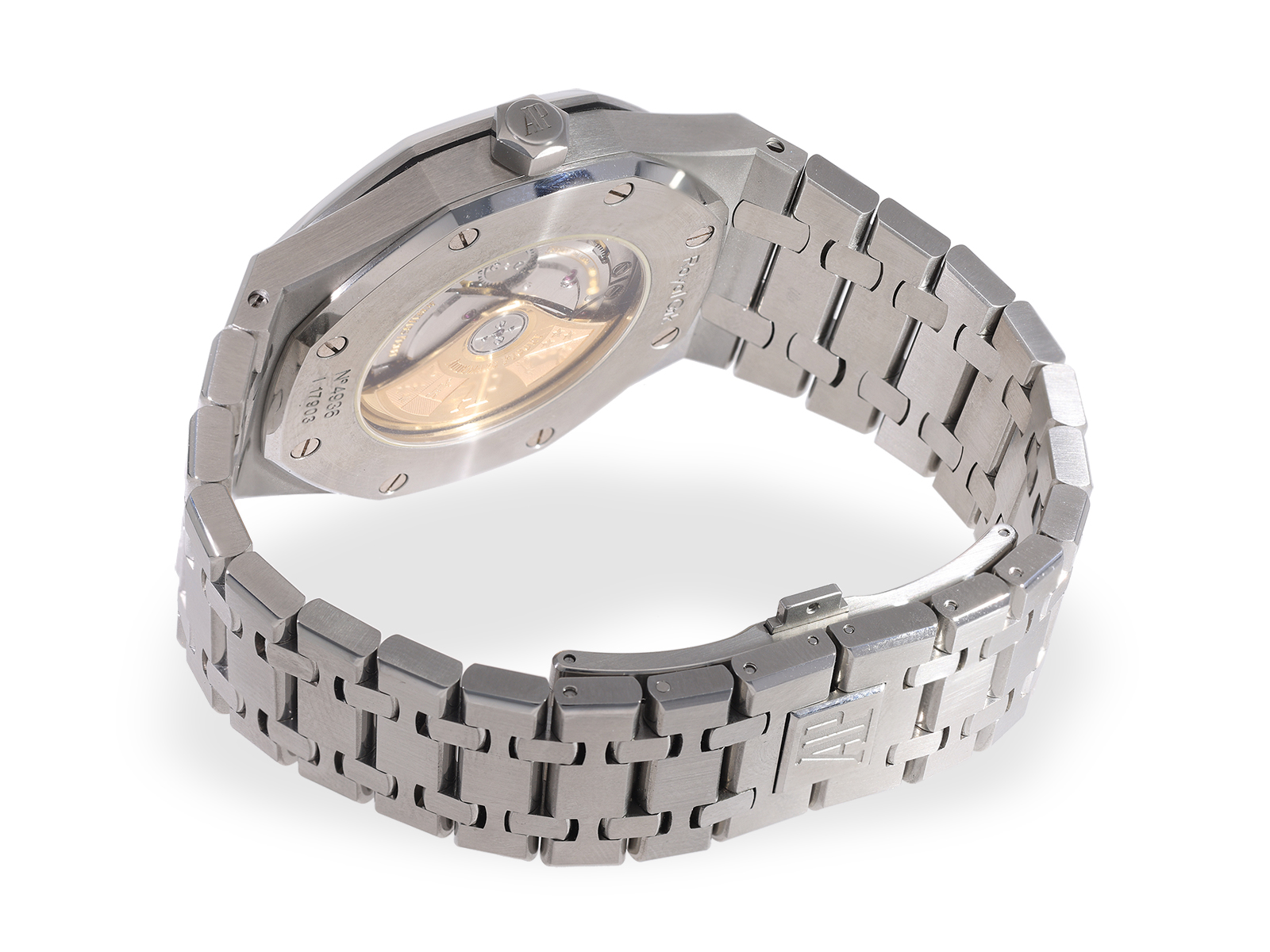 Armbanduhr: hochwertige Herrenuhr Audemars Piguet Royal Oak 15400ST.OO.1220St.01 mit Stammbuchauszug - Bild 5 aus 10