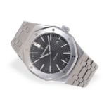 Armbanduhr: hochwertige Herrenuhr Audemars Piguet Royal Oak 15400ST.OO.1220St.01 mit Stammbuchauszug