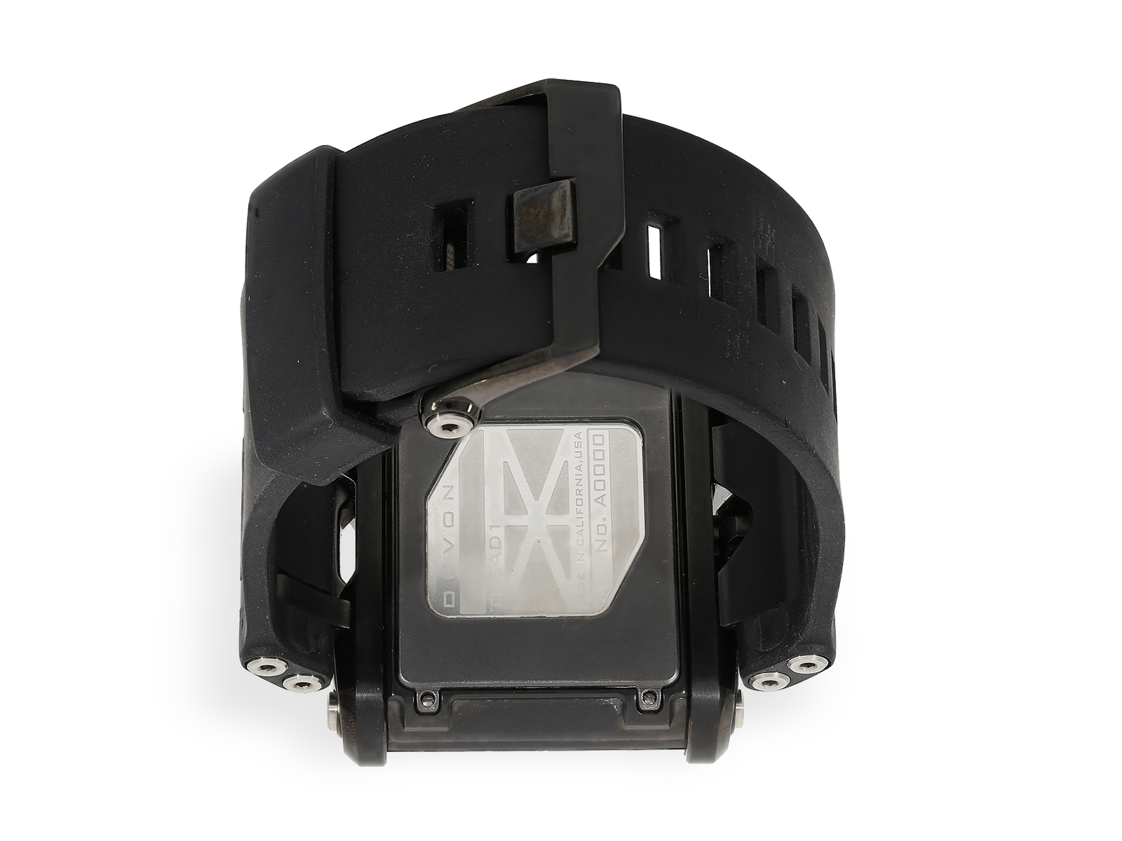 Neuwertige Armbanduhr, Devon "Tread 1" Modell E, Rotating Belt Time Display, ungetragen - Bild 2 aus 5