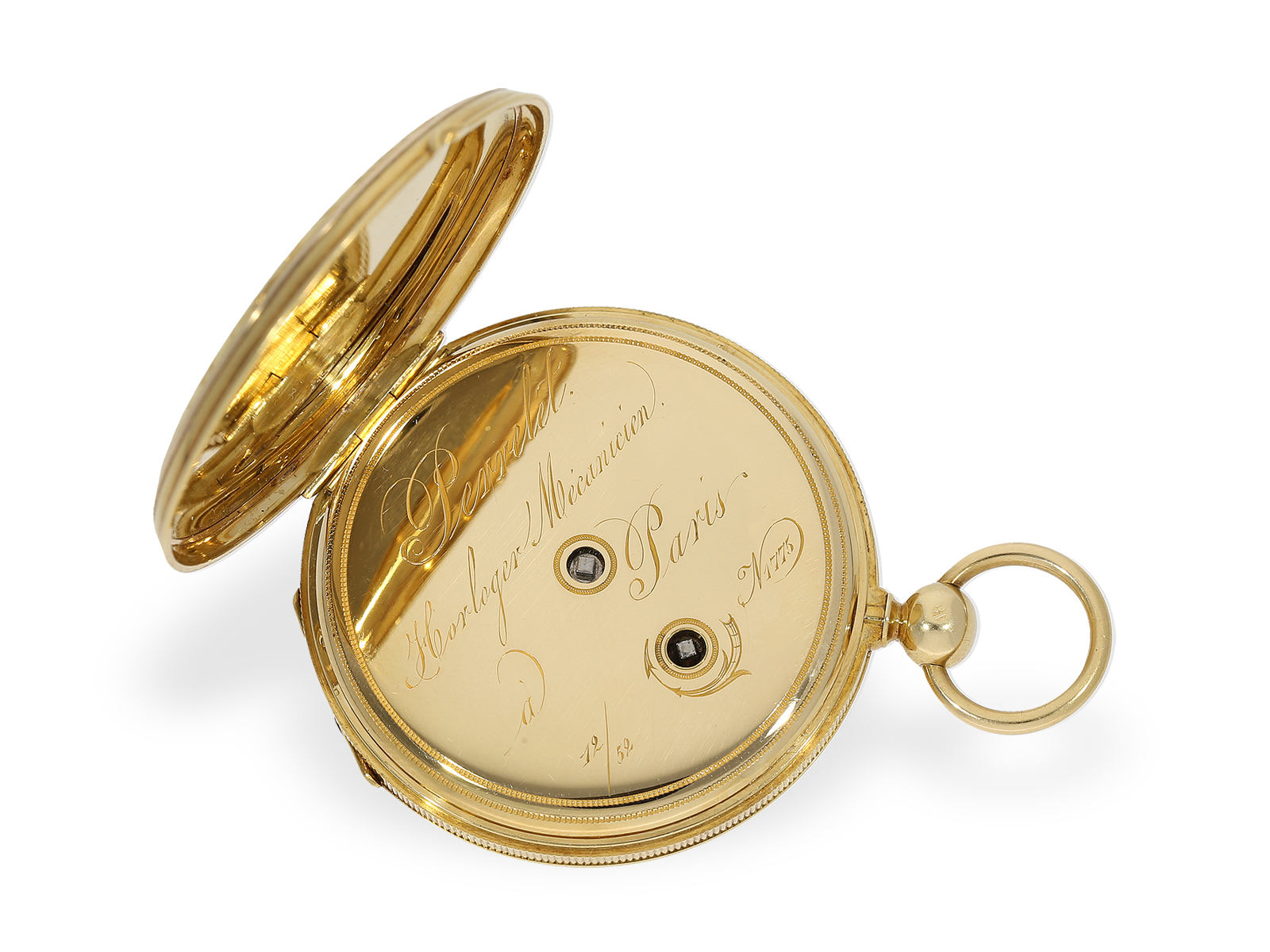 Taschenuhr: bedeutende Präsentuhr mit allerfeinster, signierter Emaillemalerei Jerome Bonaparte (178 - Bild 6 aus 6