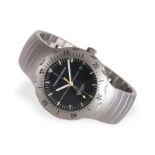 Armbanduhr: ungetragene vintage Eterna "Porsche Design Diver" Ref.6501, Titan, new-old-stock