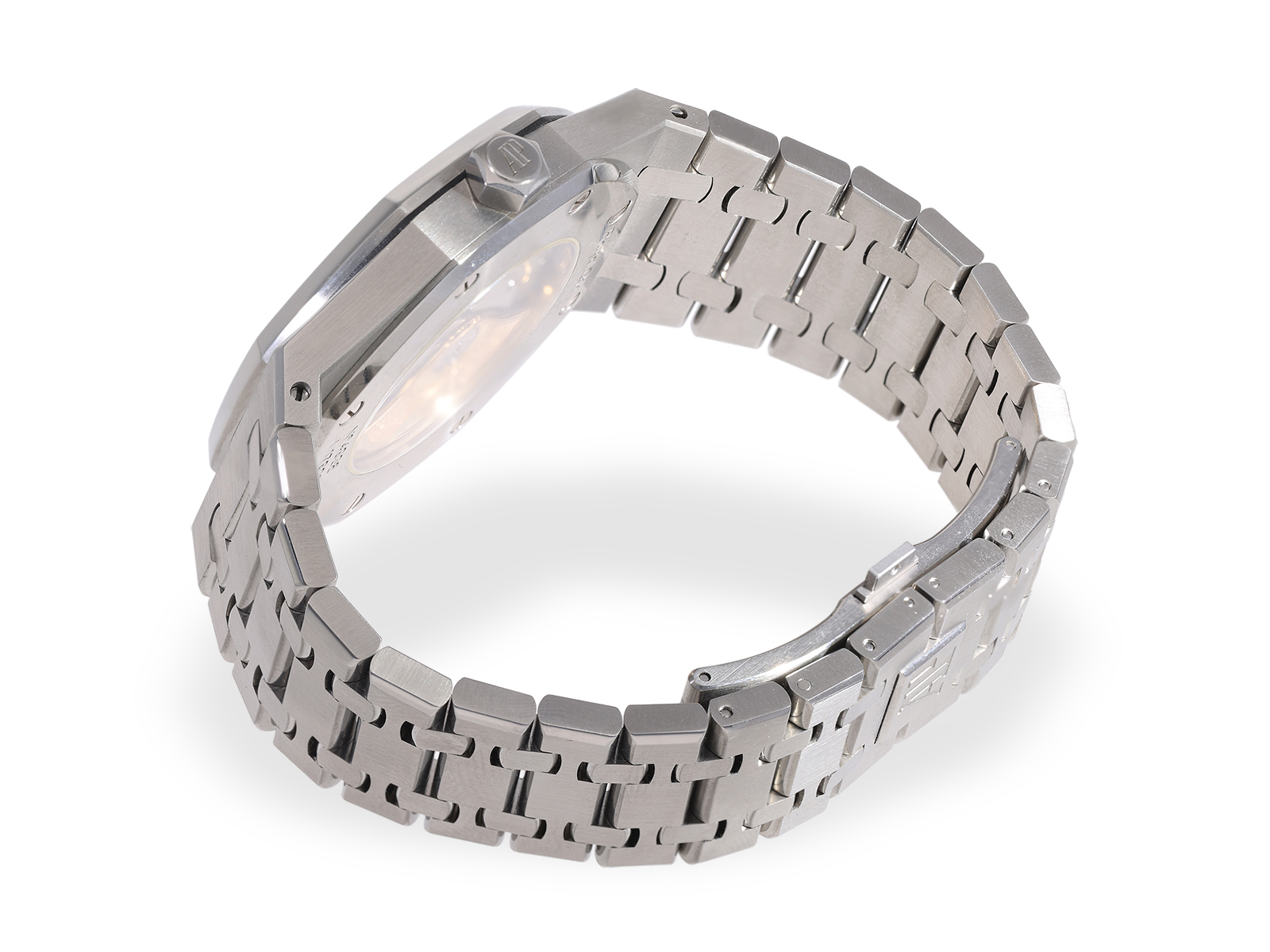 Armbanduhr: hochwertige Herrenuhr Audemars Piguet Royal Oak 15400ST.OO.1220St.01 mit Stammbuchauszug - Bild 4 aus 10