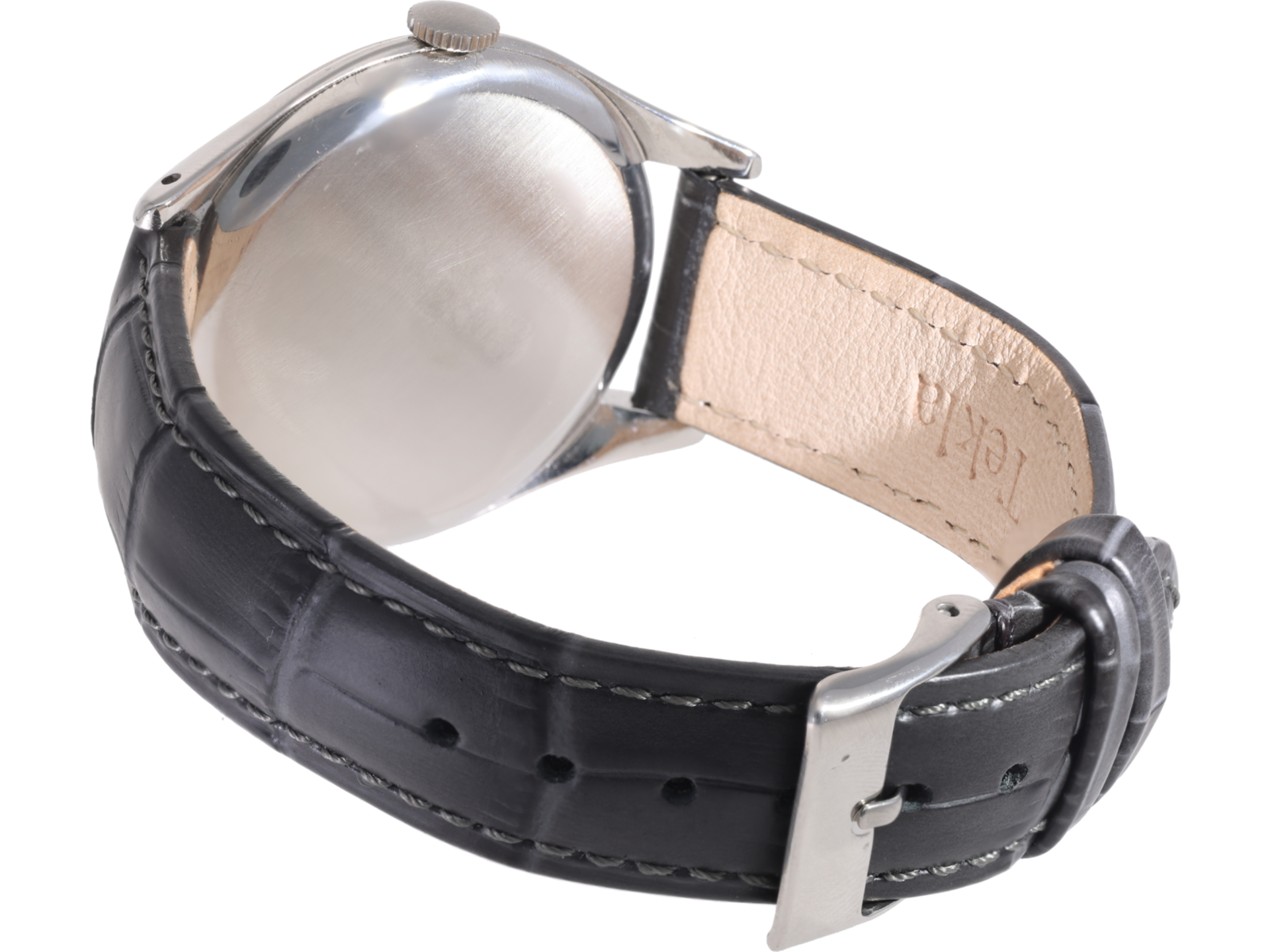 Armbanduhr: Omega "Jumbo" Ref. 2505-5, Edelstahl, ca. 1948 - Bild 4 aus 4