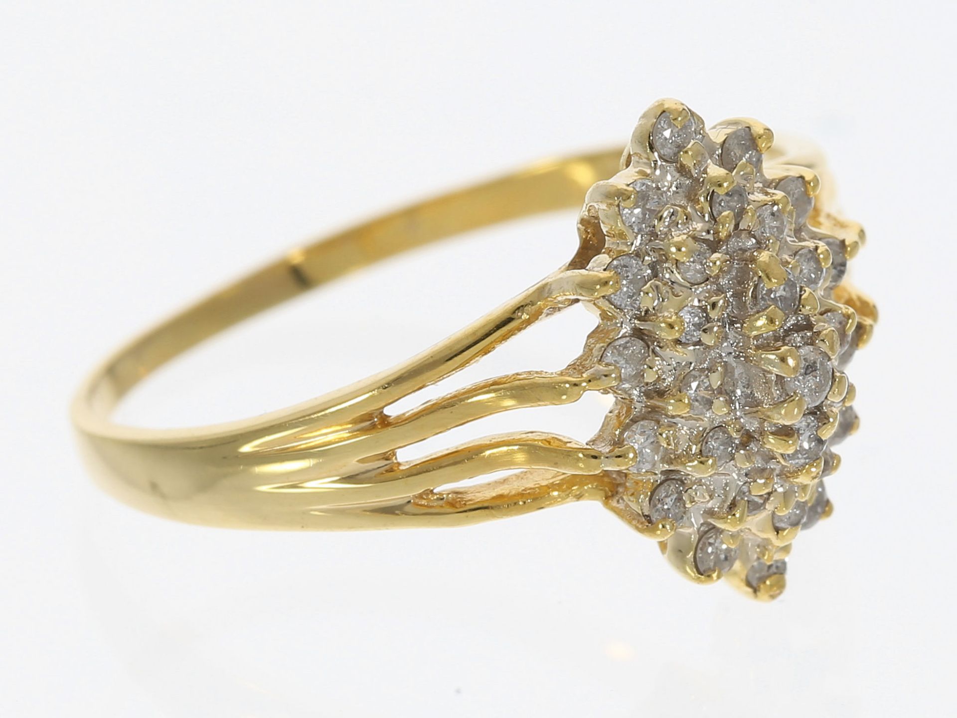 Ring: feiner Brillant-Goldring - Image 2 of 2