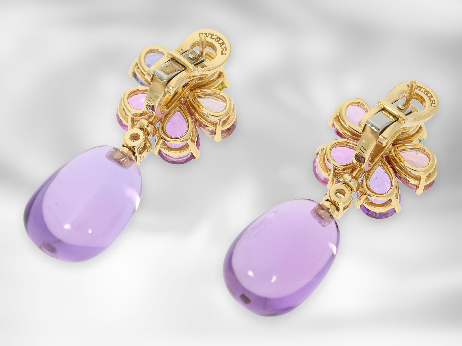 Ring/earrings: exclusive jewellery set from the house of Bvlgari, formerly the very expensive "Sapph - Image 9 of 10