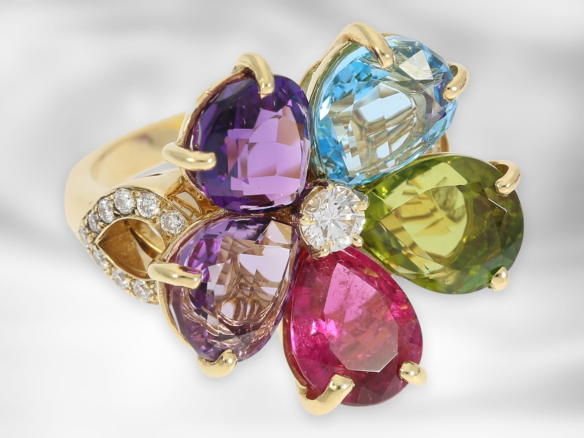 Ring/Ohrschmuck: exklusives Schmuck-Set aus dem Hause Bvlgari, ehemals sehr teure Kollektion "Sapphi - Bild 6 aus 10