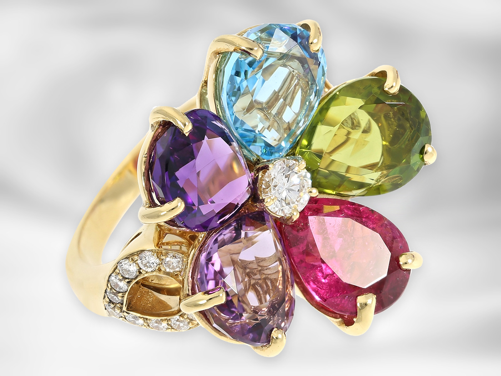 Ring/earrings: exclusive jewellery set from the house of Bvlgari, formerly the very expensive "Sapph - Image 8 of 10