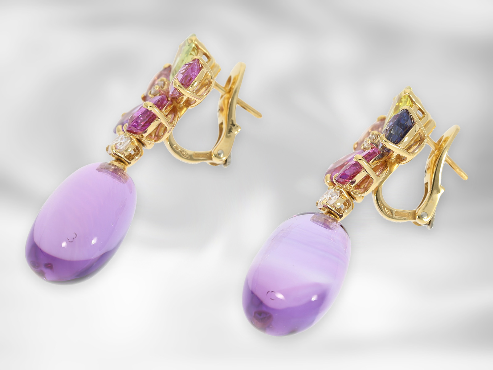 Ring/earrings: exclusive jewellery set from the house of Bvlgari, formerly the very expensive "Sapph - Image 4 of 10